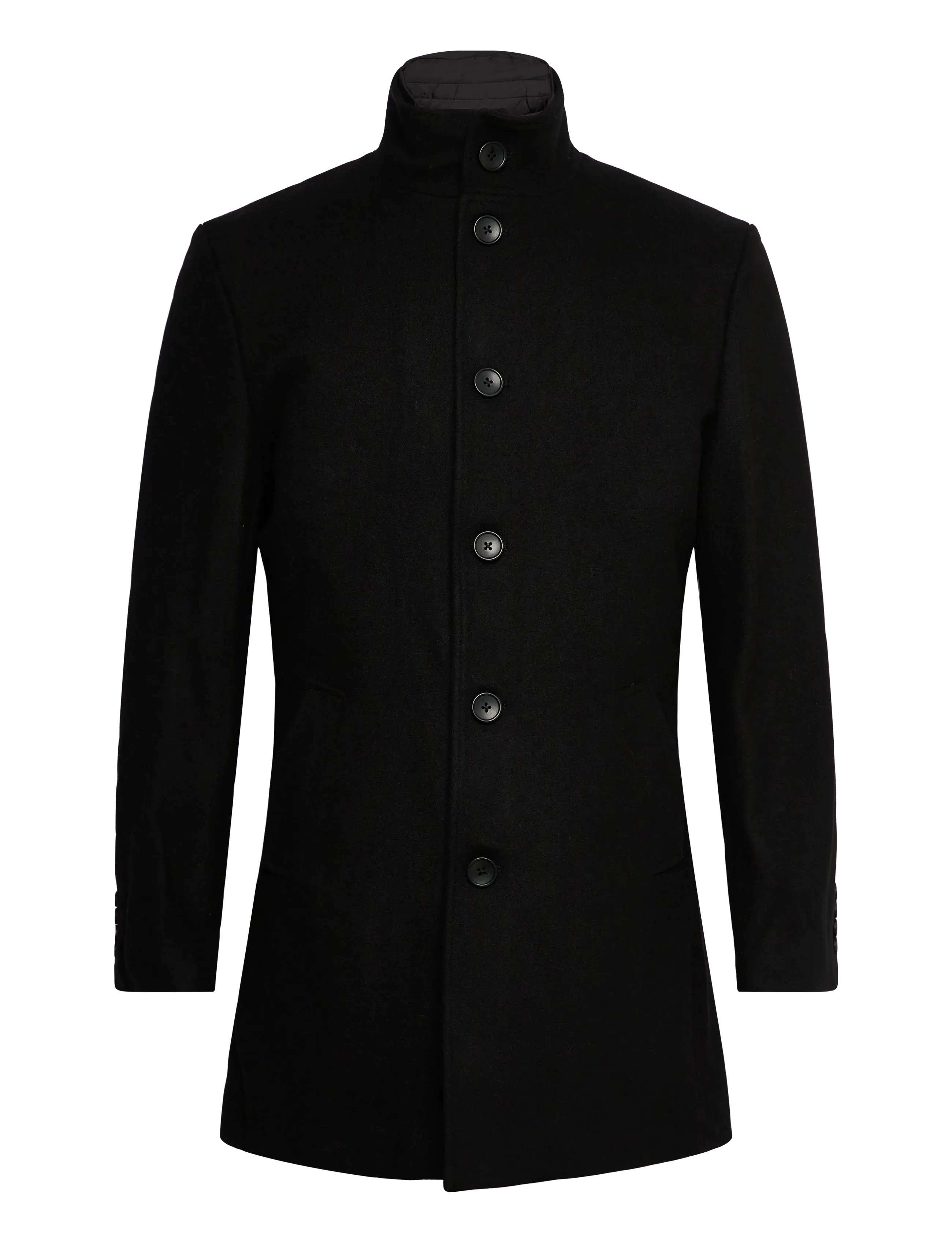 Bruun & Stengade BS Ontario Slim Fit Coat - All products - BLACK / black
