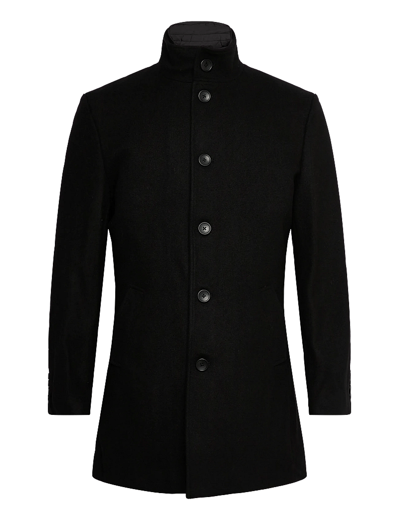 Bruun & Stengade - BS Ontario Slim Fit Coat - vinterjakker - black - 1