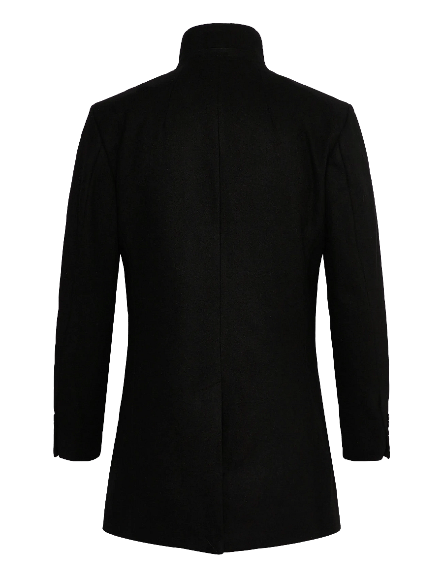 Bruun & Stengade - BS Ontario Slim Fit Coat - ullarfrakkar - black - 2