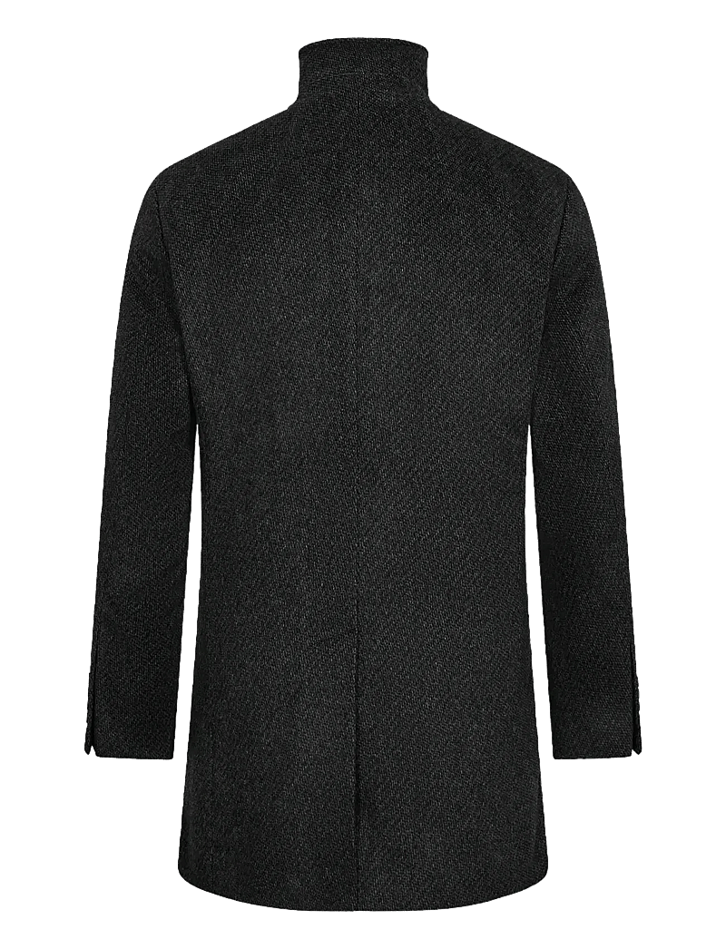 Bruun & Stengade - BS Ontario Slim Fit Coat - wool coats - dark grey - 2
