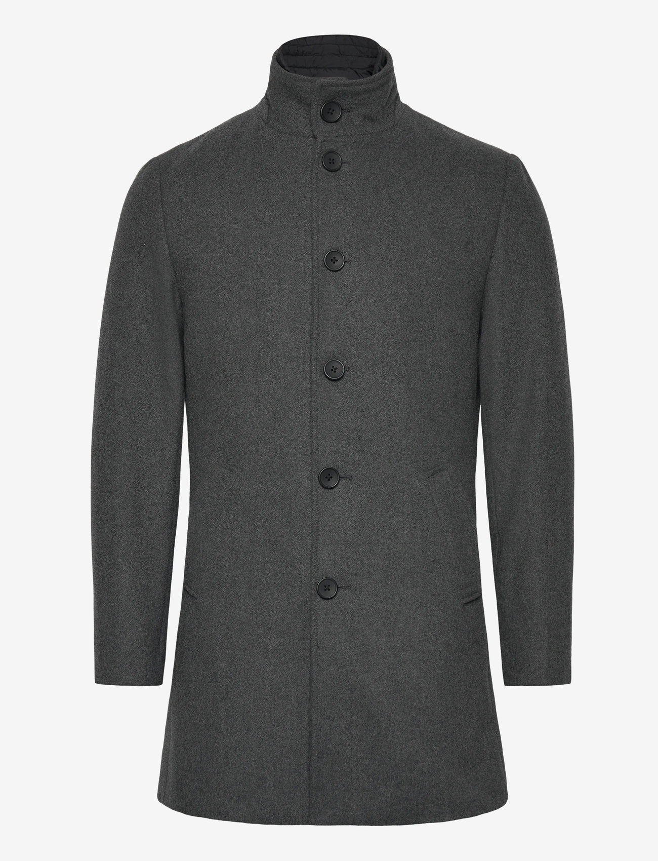 Bruun & Stengade - BS Ontario Slim Fit Coat - vinterjackor - grey - 0