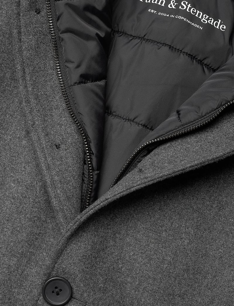 Bruun & Stengade - BS Ontario Slim Fit Coat - vinterjackor - grey - 4