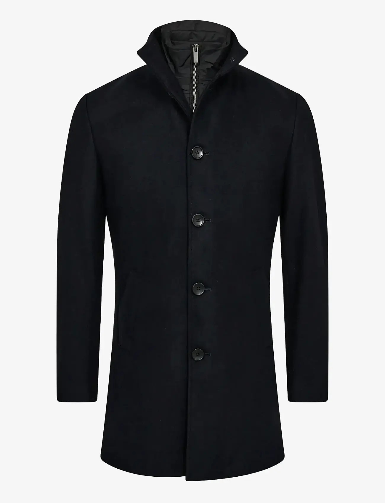 Bruun & Stengade - BS Ontario Slim Fit Coat - villased mantlid - navy - 1