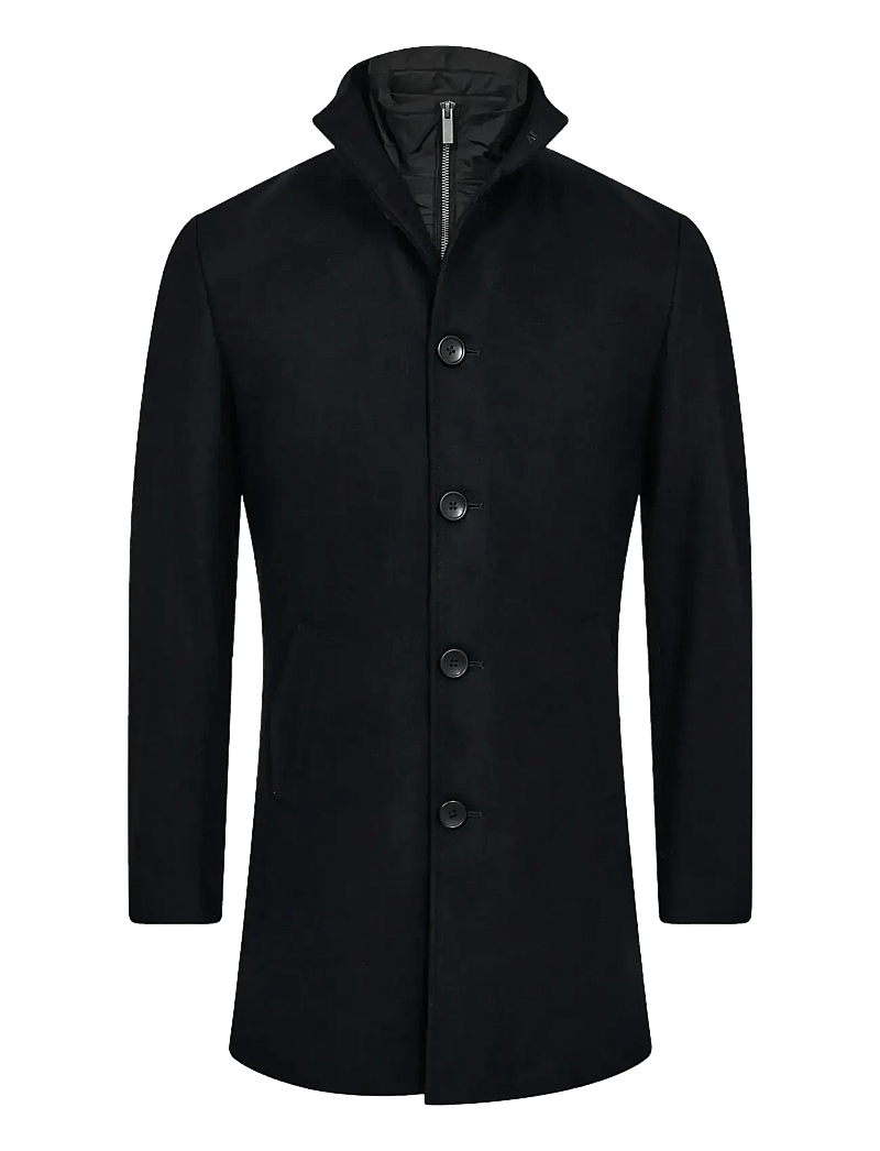Bruun & Stengade - BS Ontario Slim Fit Coat - villased mantlid - navy - 1