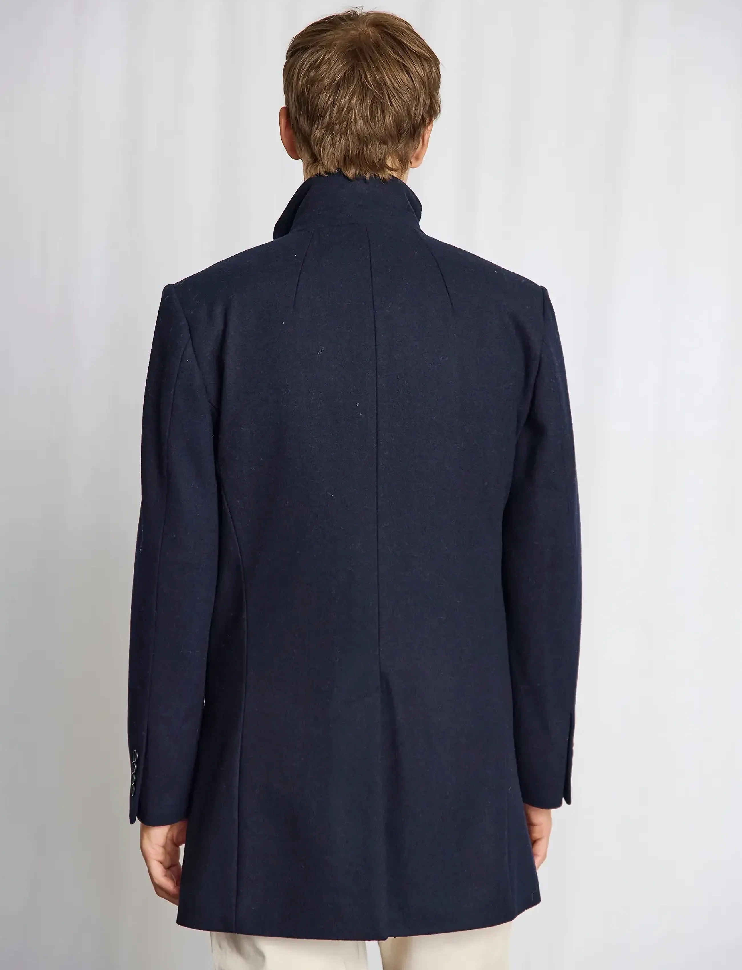 Bruun & Stengade - BS Ontario Slim Fit Coat - ullrockar - navy - 4