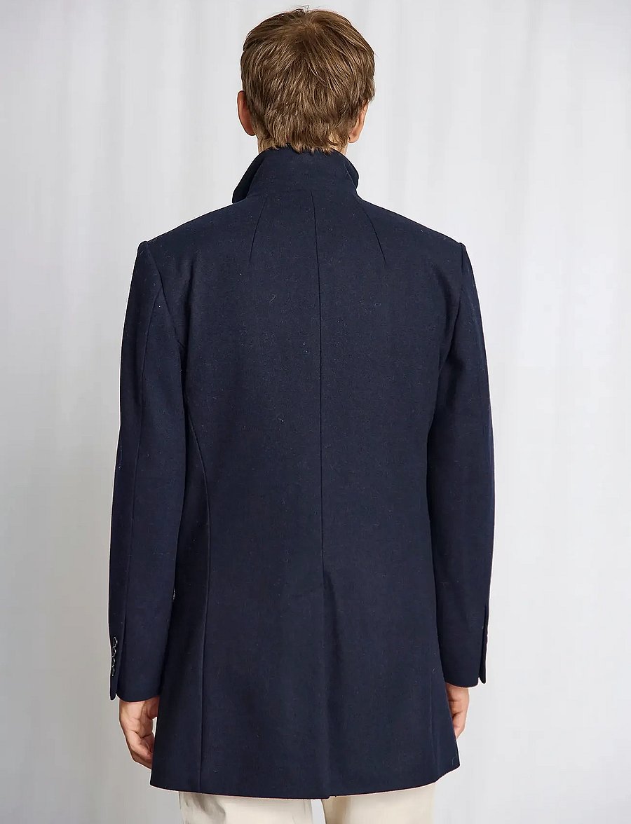 Bruun & Stengade - BS Ontario Slim Fit Coat - ullrockar - navy - 4