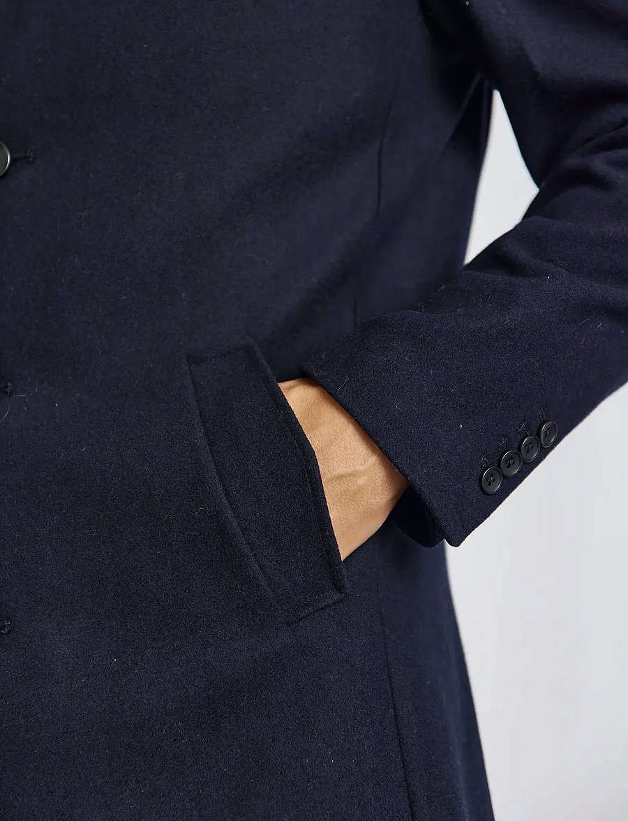 Bruun & Stengade - BS Ontario Slim Fit Coat - ullrockar - navy - 5