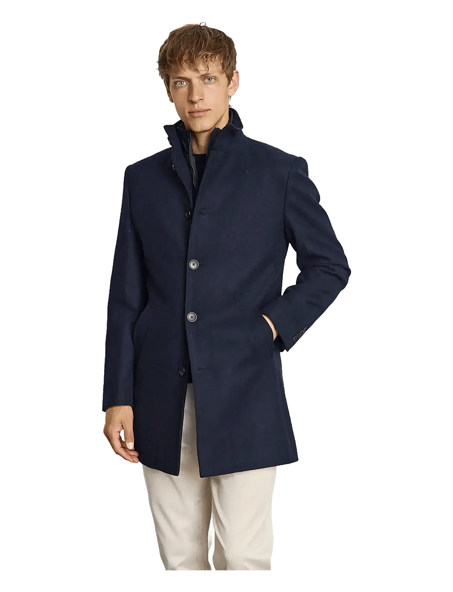 Bruun & Stengade - BS Ontario Slim Fit Coat - ullrockar - navy - 3