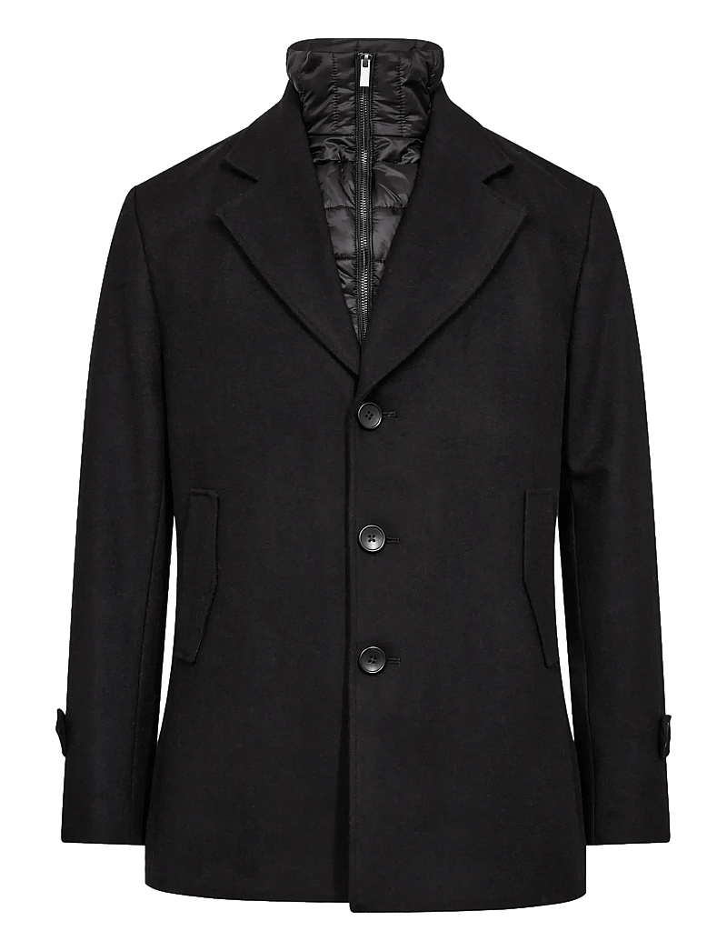 Bruun & Stengade - BS Northland Regular Fit Coat - vinterjackor - black - 1