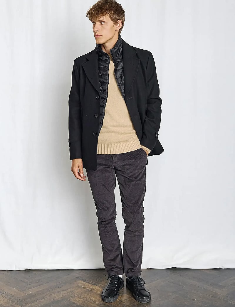 Bruun & Stengade - BS Northland Regular Fit Coat - vinterjackor - black - 3