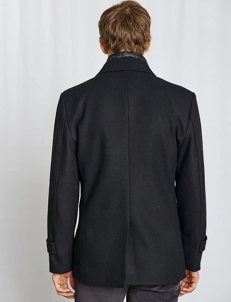 Bruun & Stengade - BS Northland Regular Fit Coat - vinterjackor - black - 4