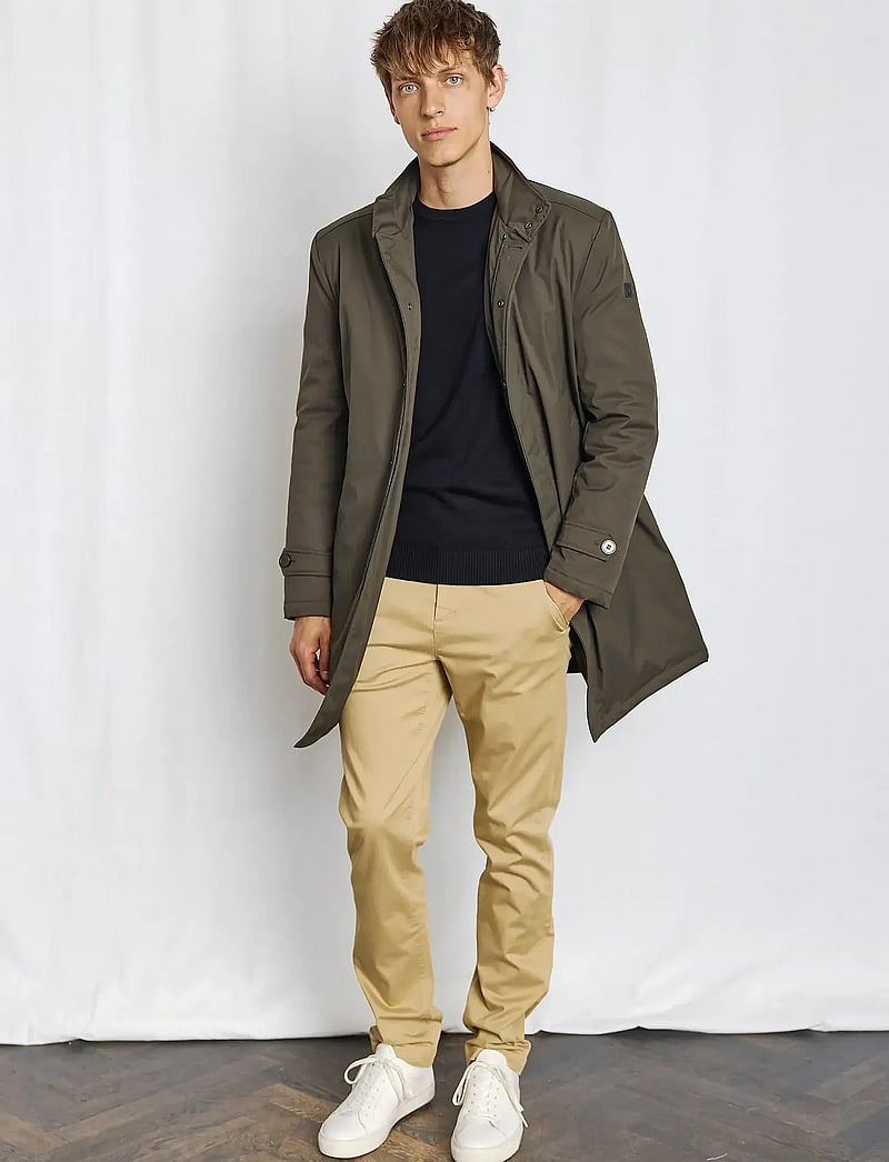 Bruun & Stengade - BS Bedford Slim Fit Coat - leichte mäntel - army - 0