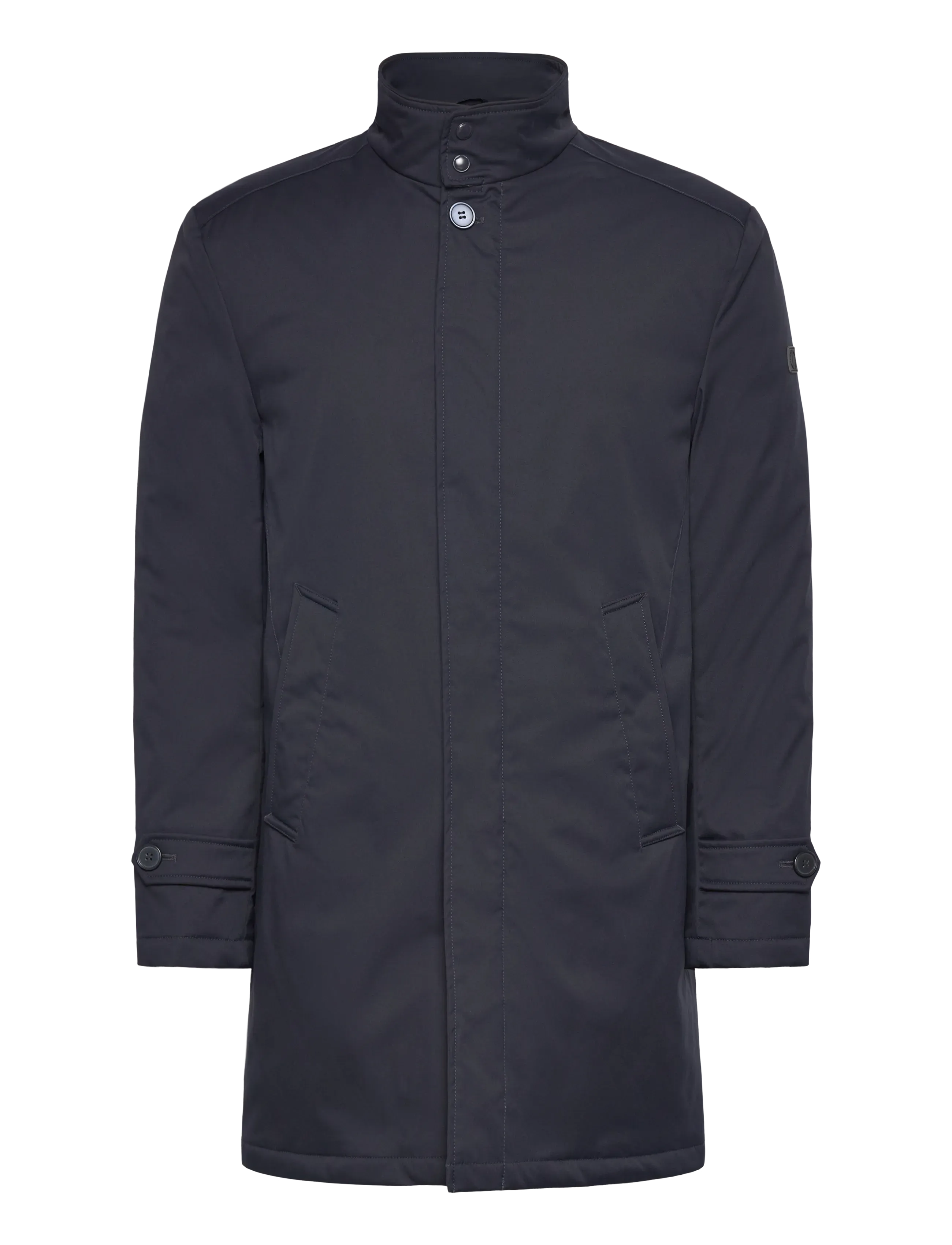 Bruun & Stengade Bs Bedford Slim Fit Coat, Mænd, Slim Fit Frakke, Navy, Str: XXL