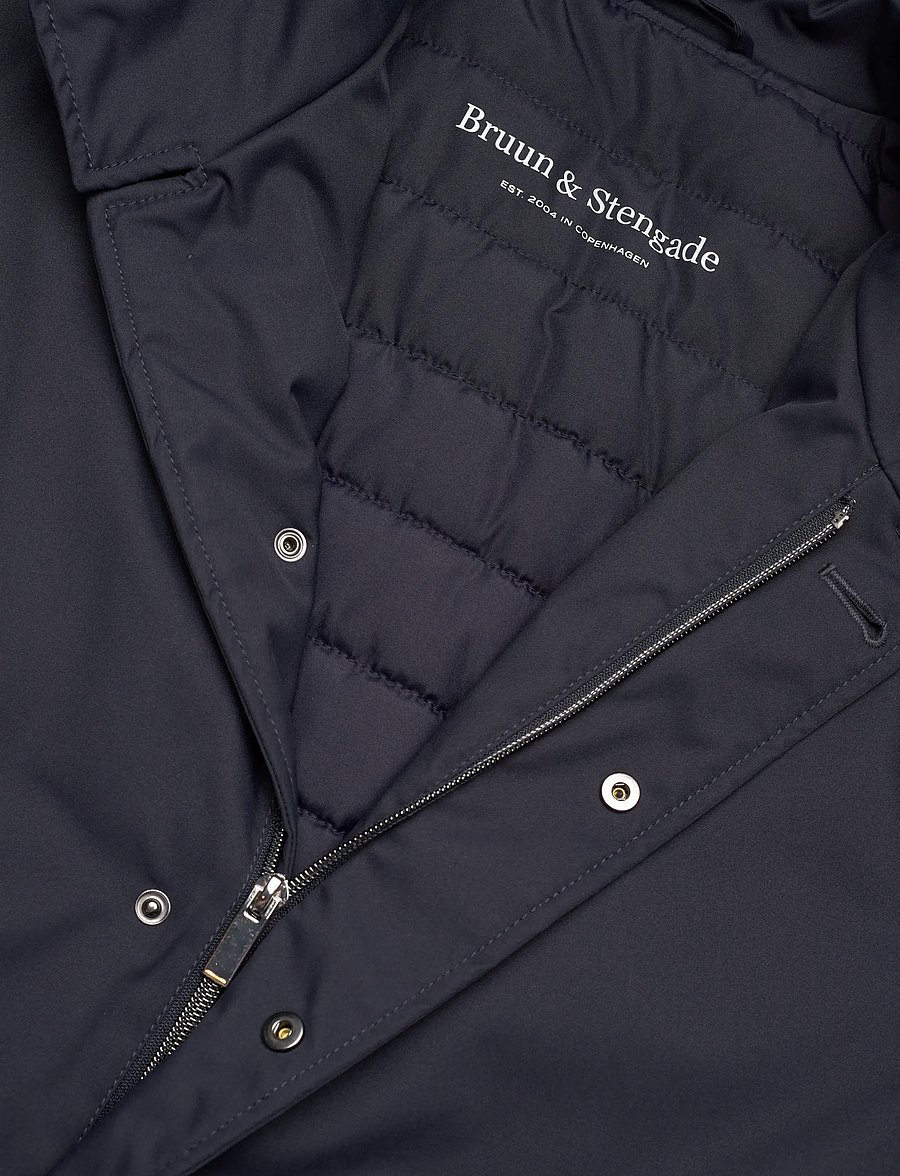 Bruun & Stengade - BS Bedford Slim Fit Coat - tynnere frakker - navy - 2