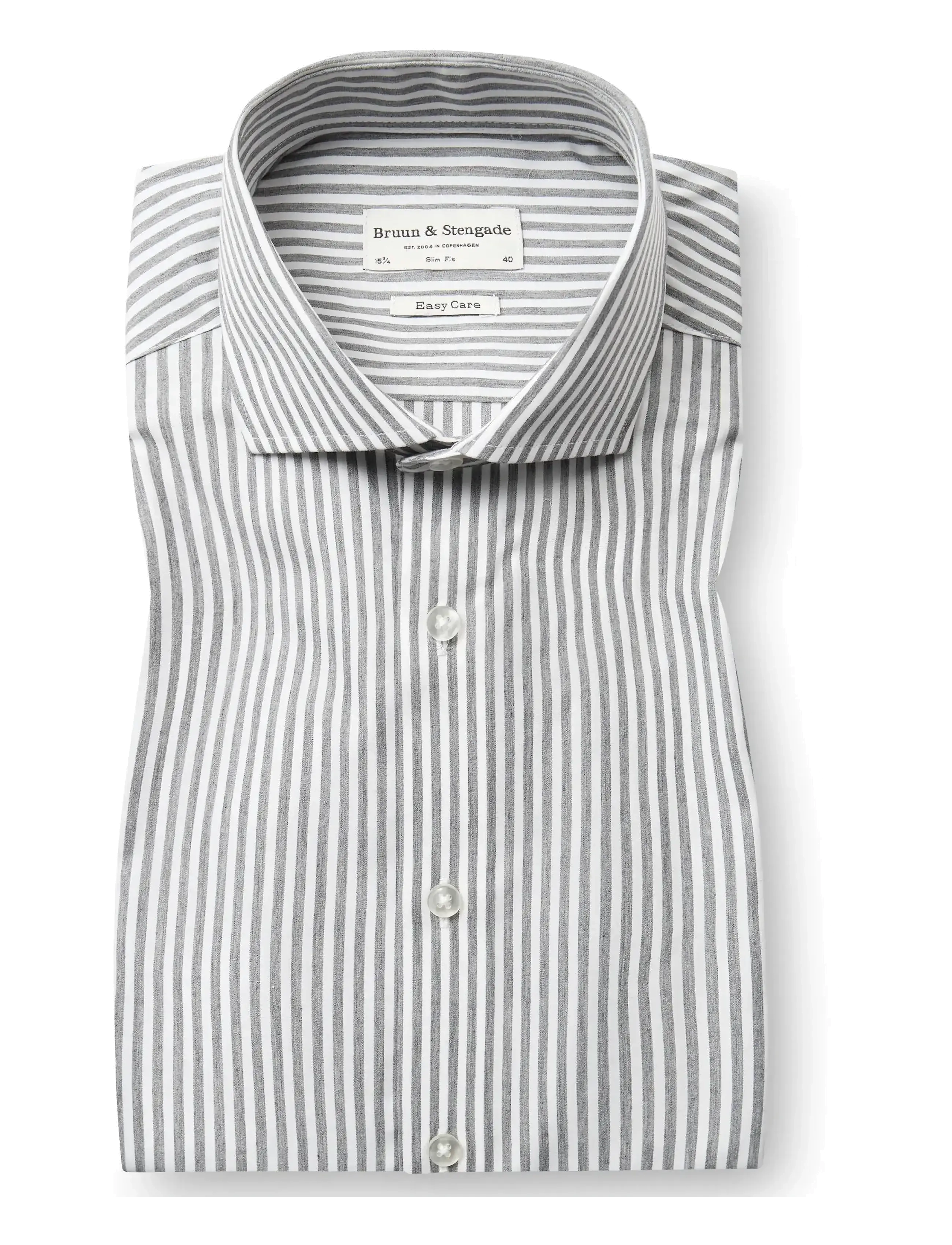 BS Cole Slim Fit Shirt - GREEN/WHITE