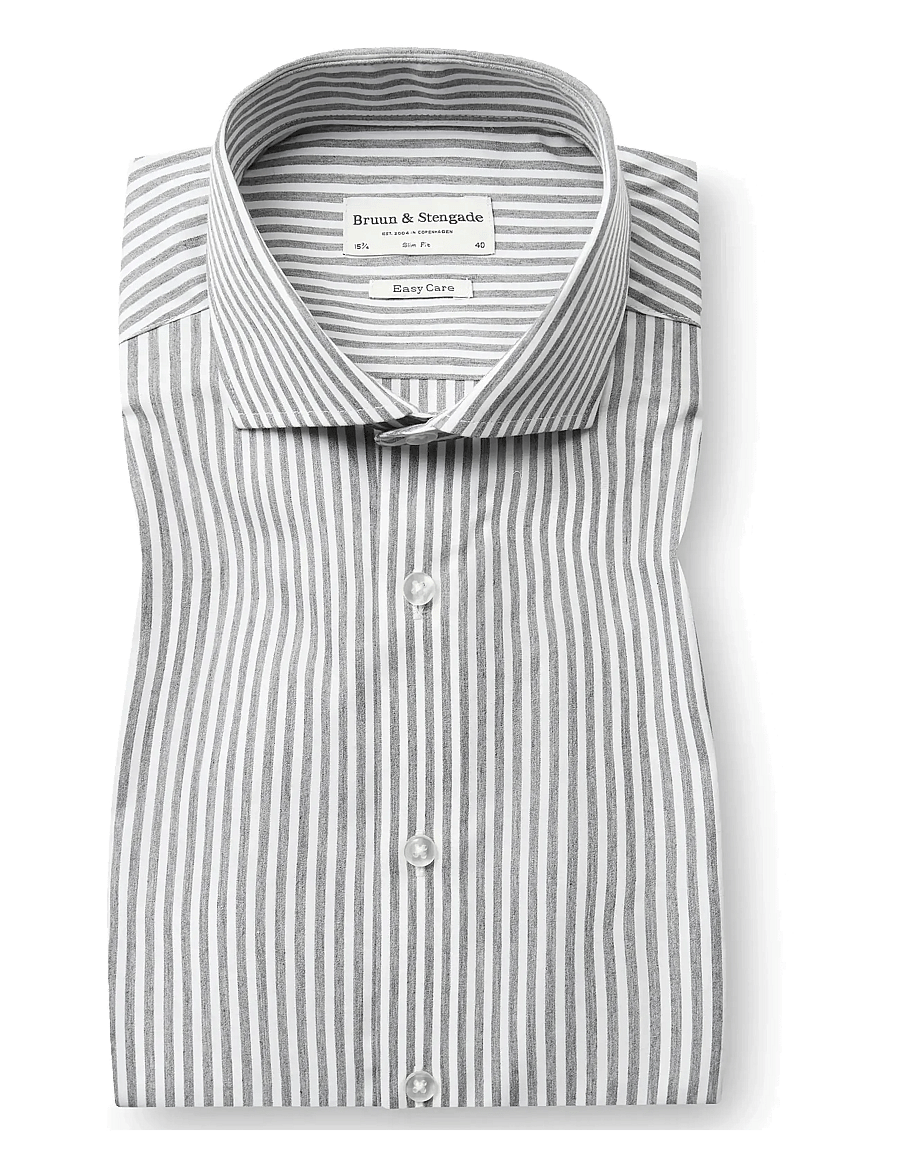 Bruun & Stengade - BS Cole Slim Fit Shirt - green/white - 1