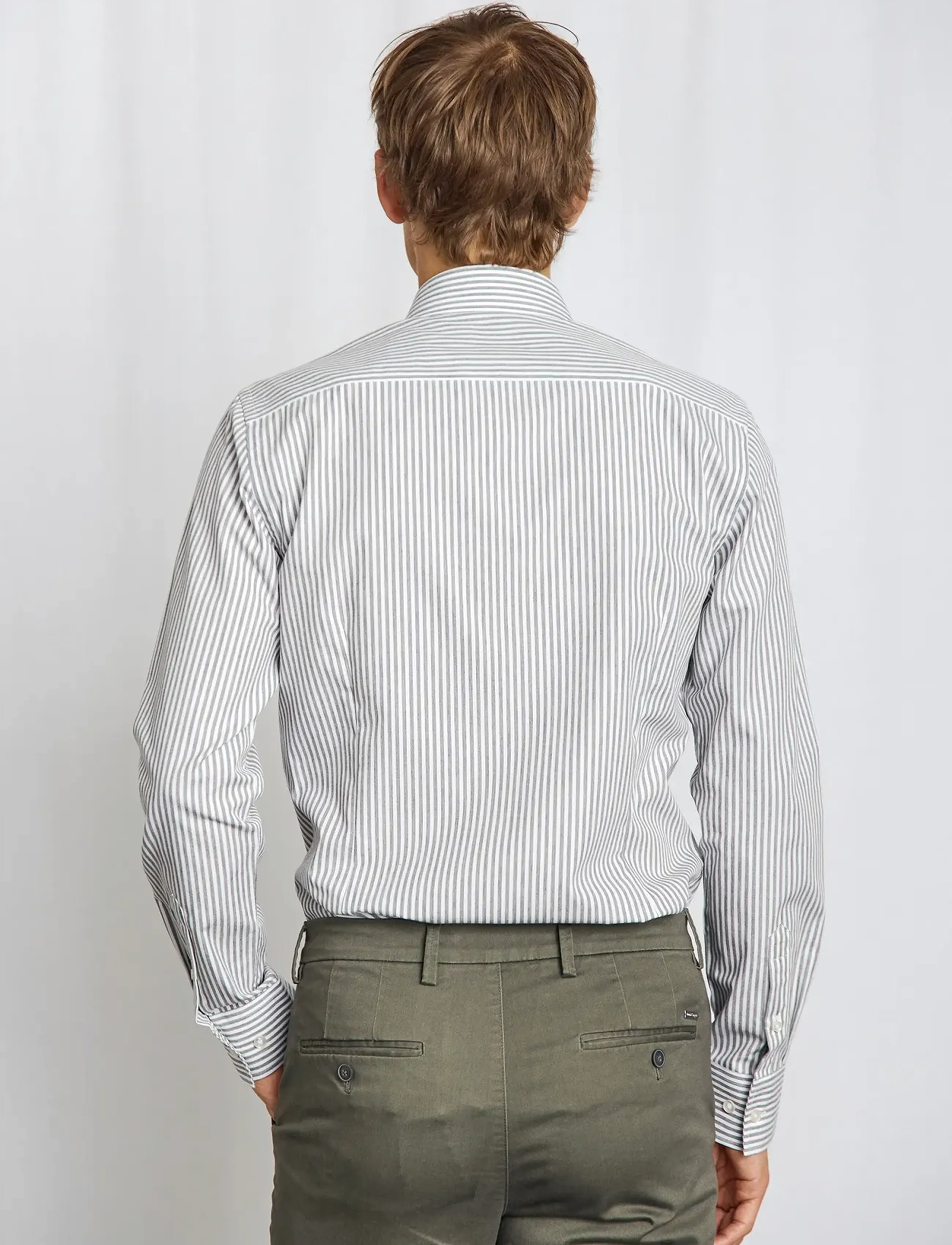 Bruun & Stengade - BS Cole Slim Fit Shirt - green/white - 3