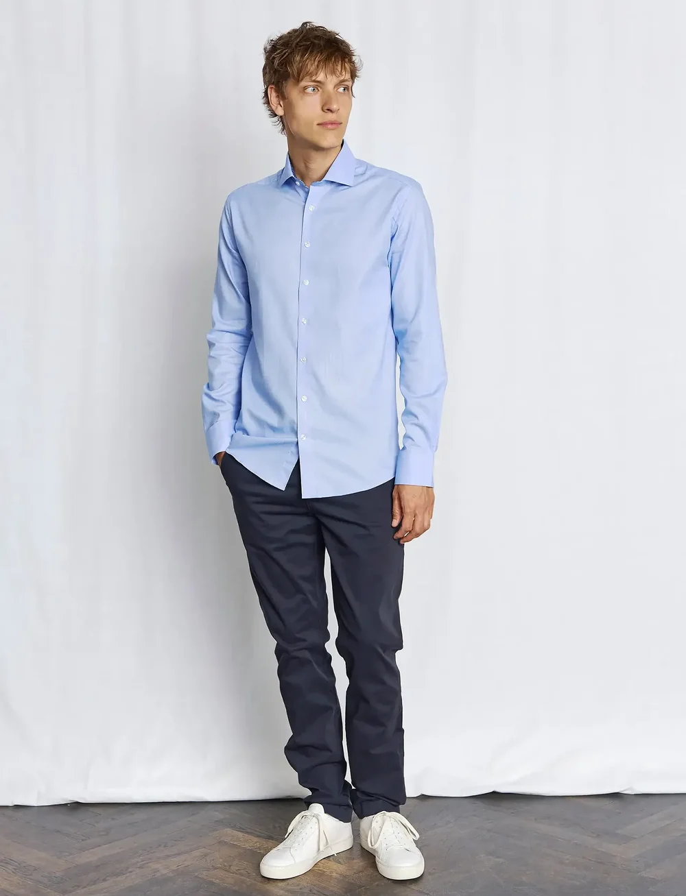 Bruun & Stengade - BS Freeman Slim Fit Shirt - chemises d'affaires - light blue - 0
