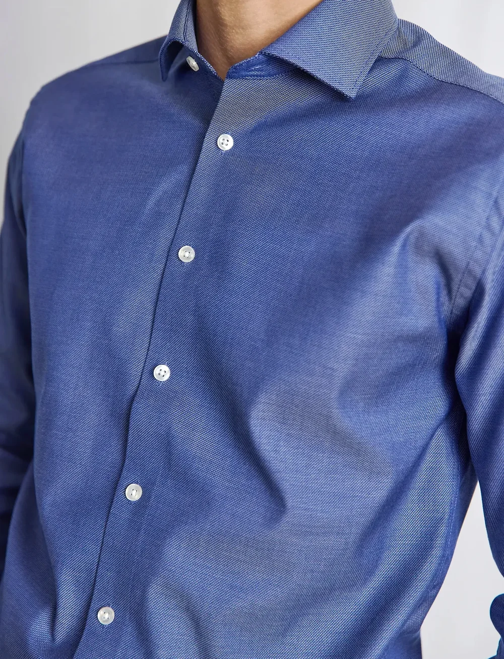 Bruun & Stengade - BS Garcia Slim Fit Shirt - pidulikud särgid - blue - 4