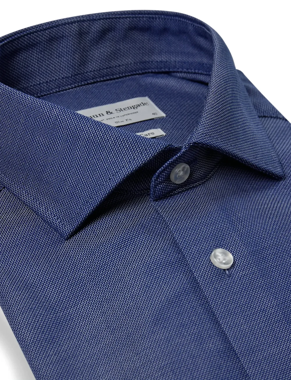 Bruun & Stengade - BS Garcia Slim Fit Shirt - pidulikud särgid - blue - 5