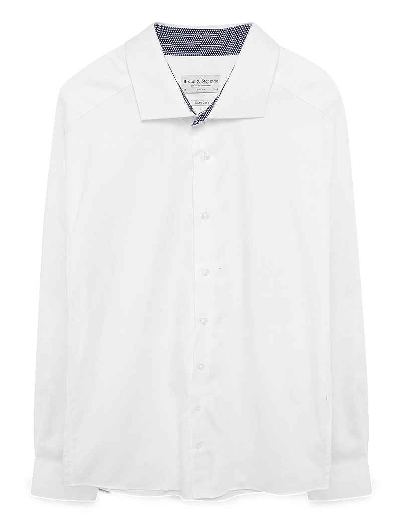 Bruun & Stengade - BS Hader Slim Fit Shirt - fínni skyrtur - white - 1