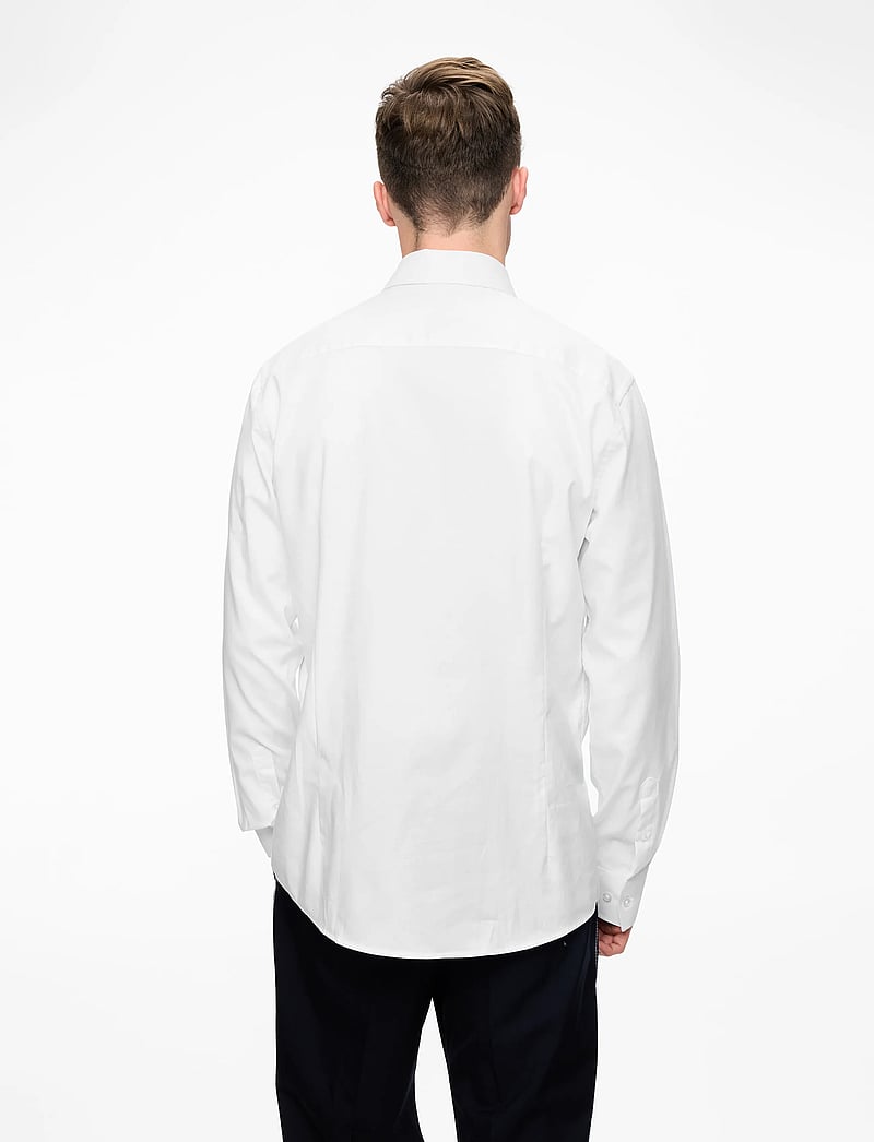 Bruun & Stengade - BS Hader Slim Fit Shirt - fínni skyrtur - white - 4