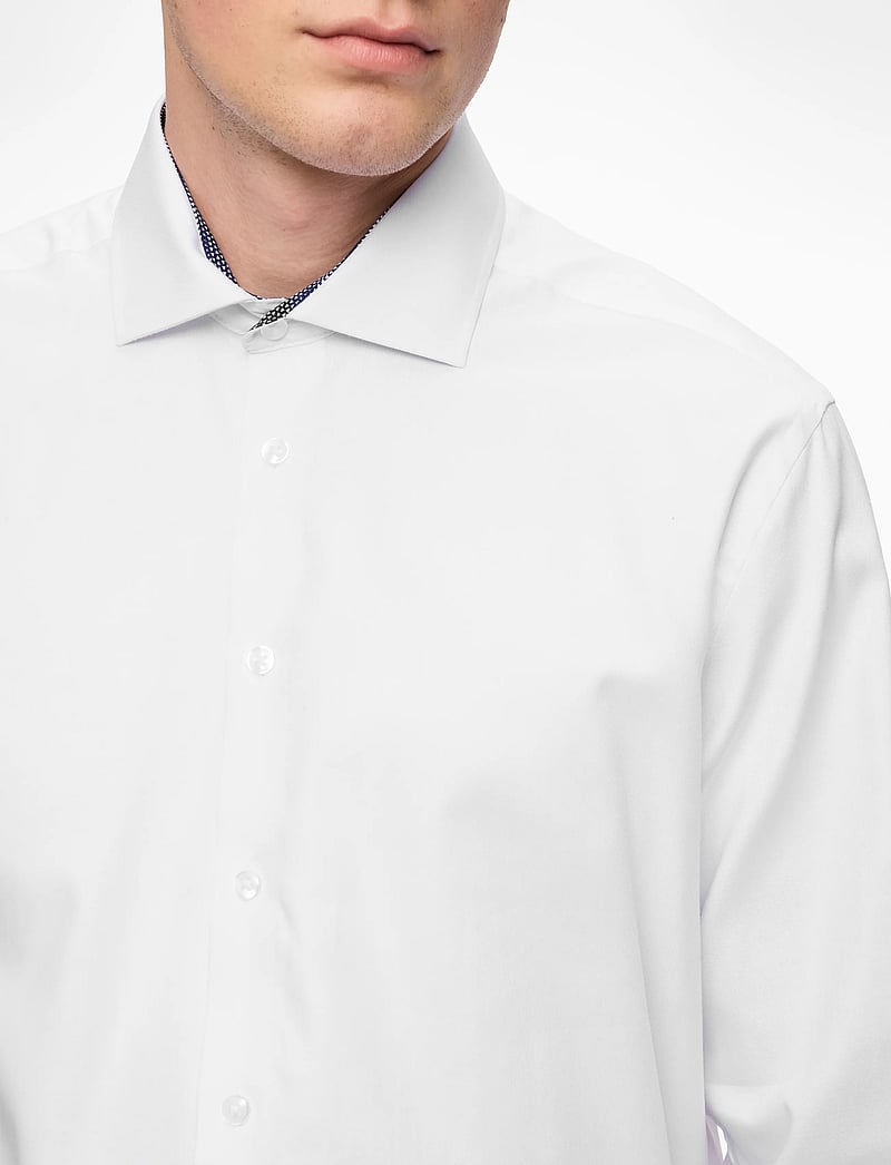 Bruun & Stengade - BS Hader Slim Fit Shirt - fínni skyrtur - white - 5
