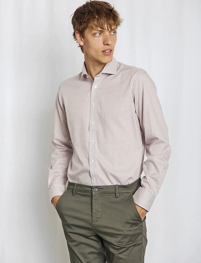 Bruun & Stengade - BS Harper Slim Fit Shirt - sand - 2