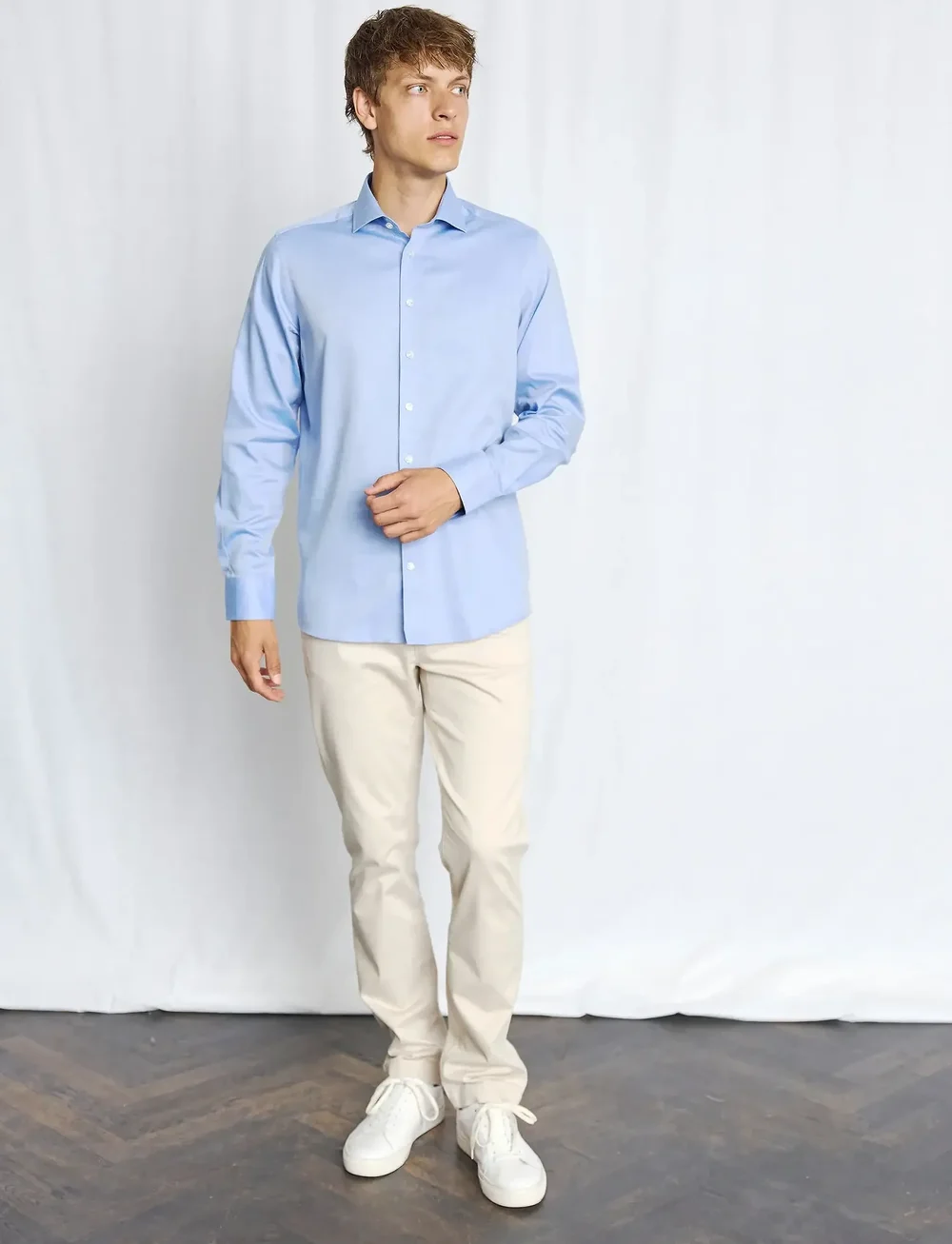 Bruun & Stengade - BS Rutschman Slim Fit Shirt - formelle skjorter - blue - 0