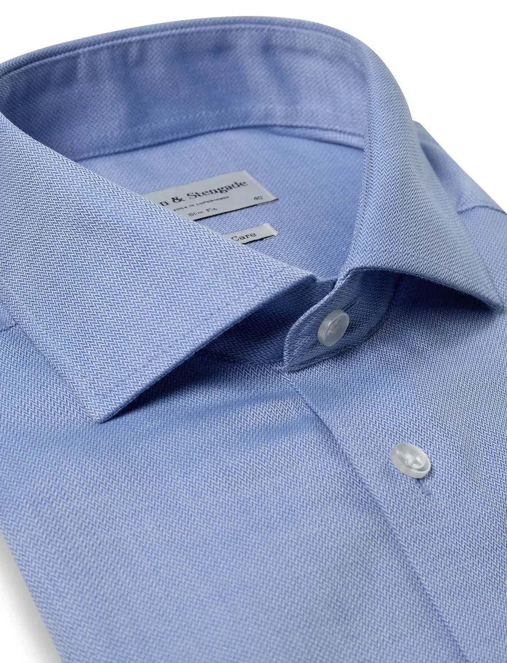 Bruun & Stengade - BS Rutschman Slim Fit Shirt - formelle skjorter - blue - 5