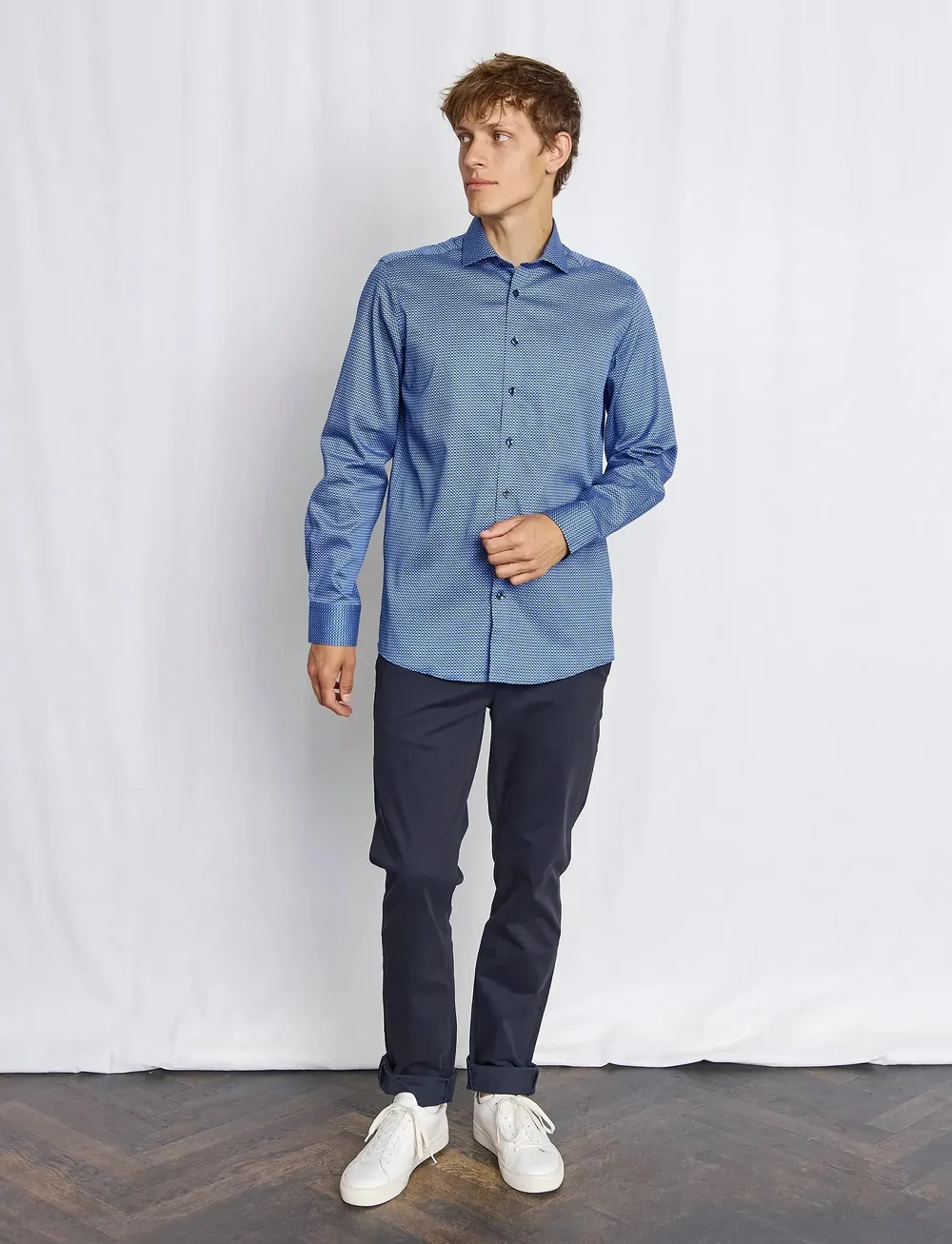 Bruun & Stengade - BS Shohei Slim Fit Shirt - formelle hemden - blue - 0
