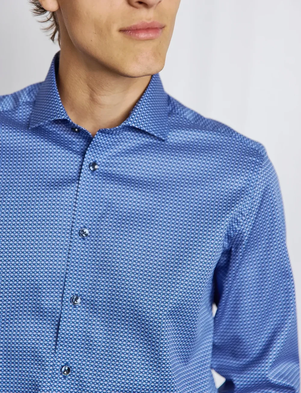 Bruun & Stengade - BS Shohei Slim Fit Shirt - formelle hemden - blue - 4