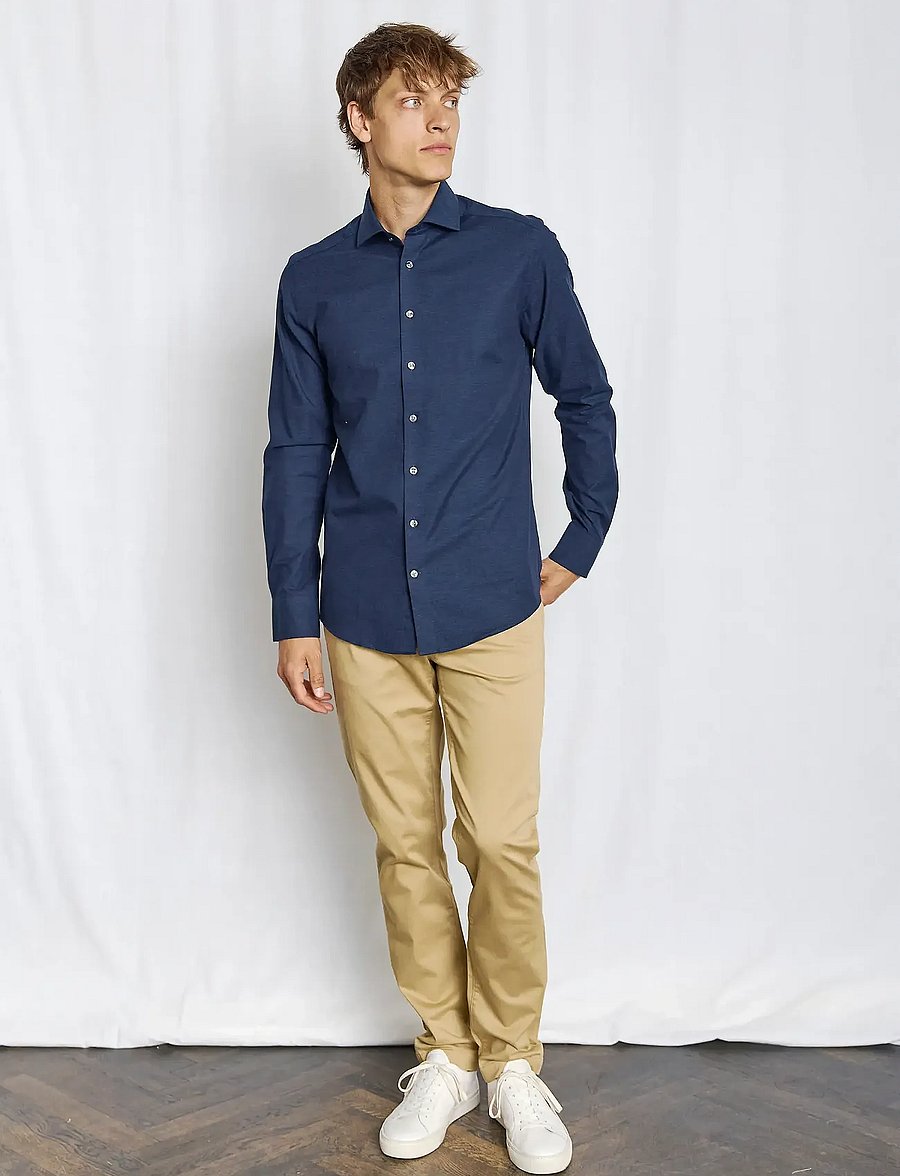 Bruun & Stengade - BS Tatis Slim Fit Shirt - navy - 0