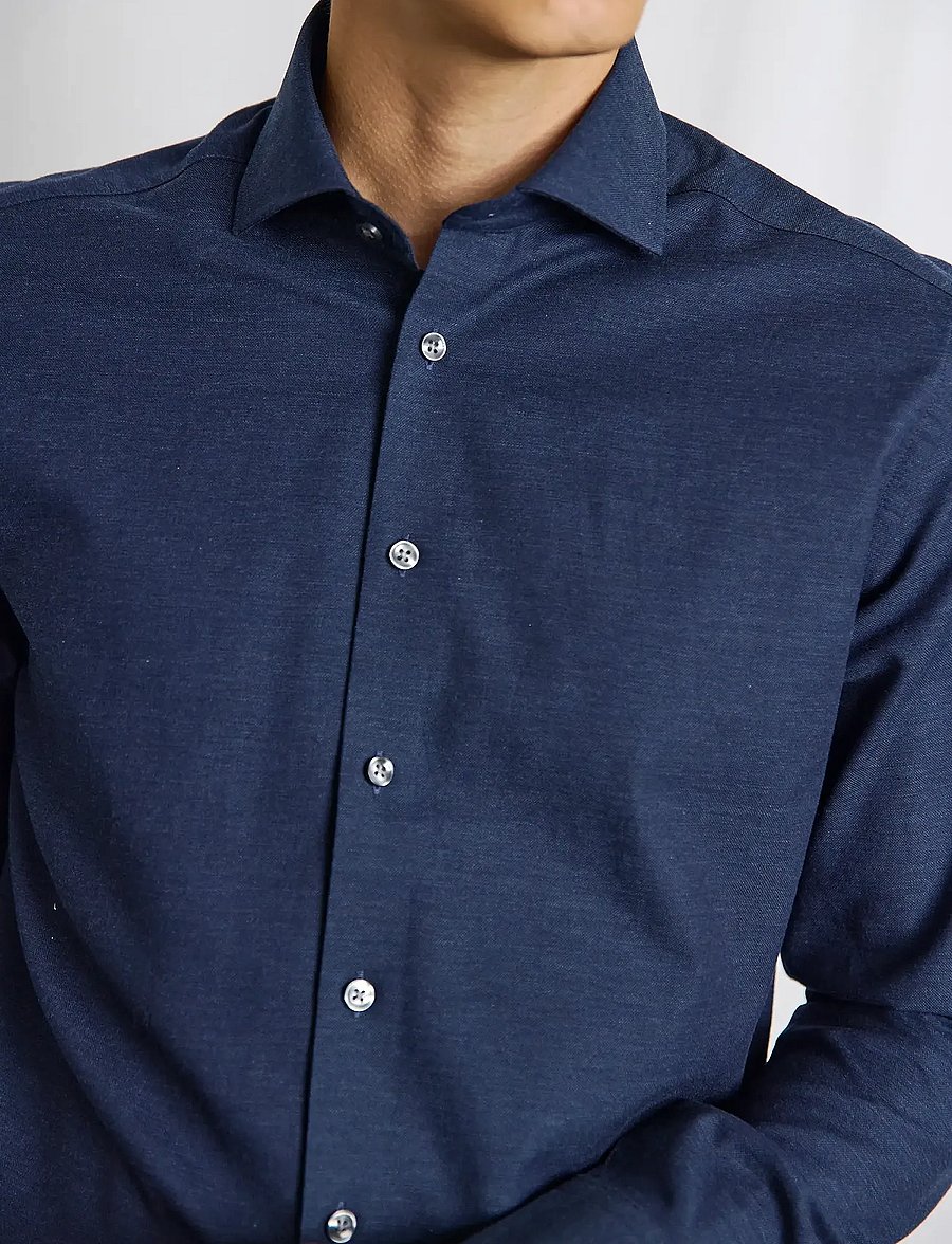Bruun & Stengade - BS Tatis Slim Fit Shirt - navy - 4