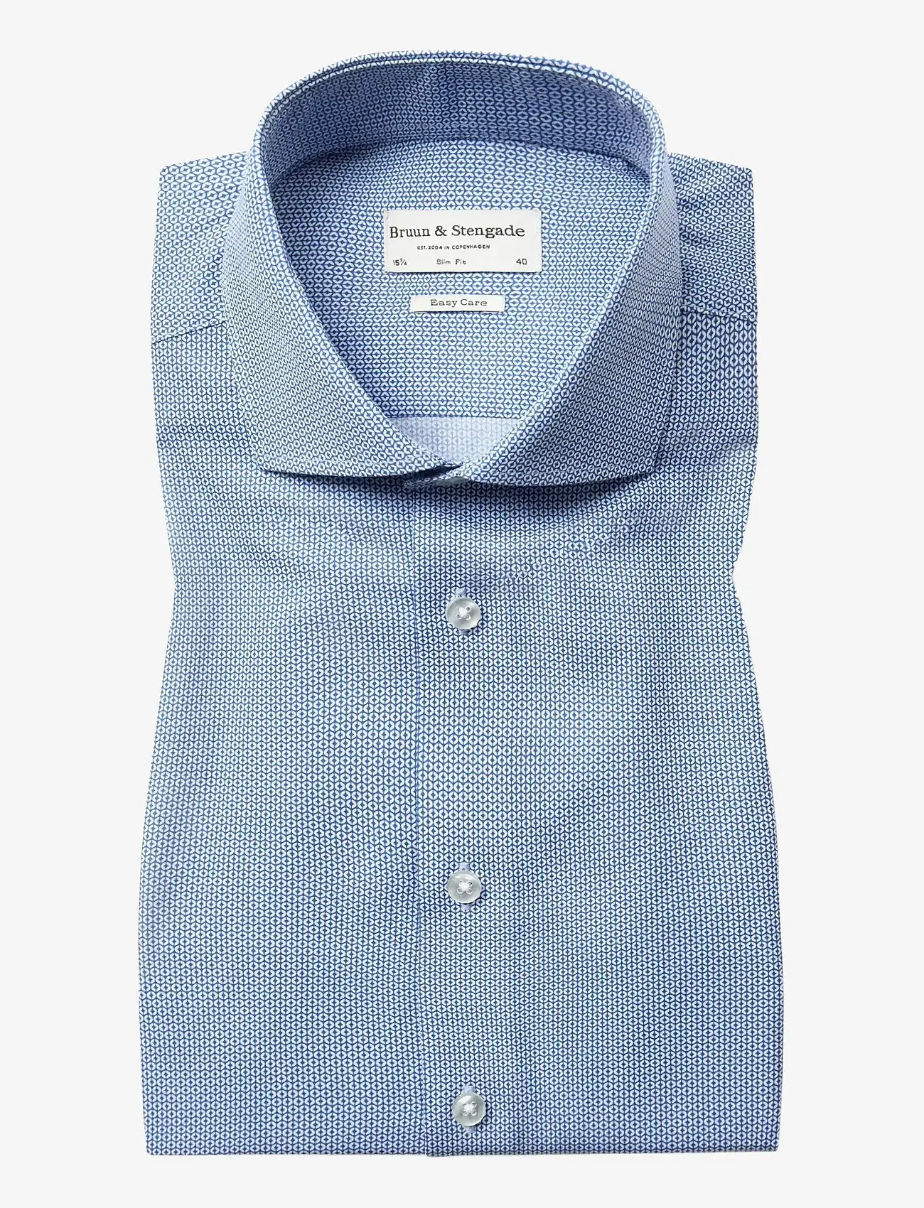 Bruun & Stengade - BS Wheeler Slim Fit Shirt - blue - 1