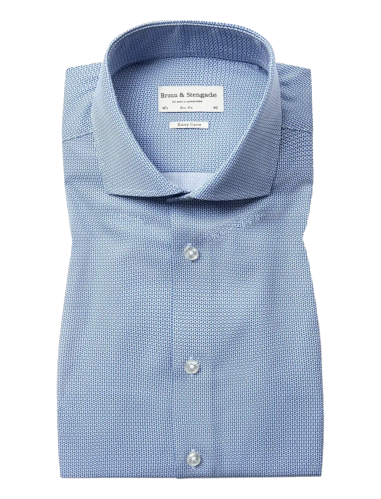 Bruun & Stengade - BS Wheeler Slim Fit Shirt - blue - 1