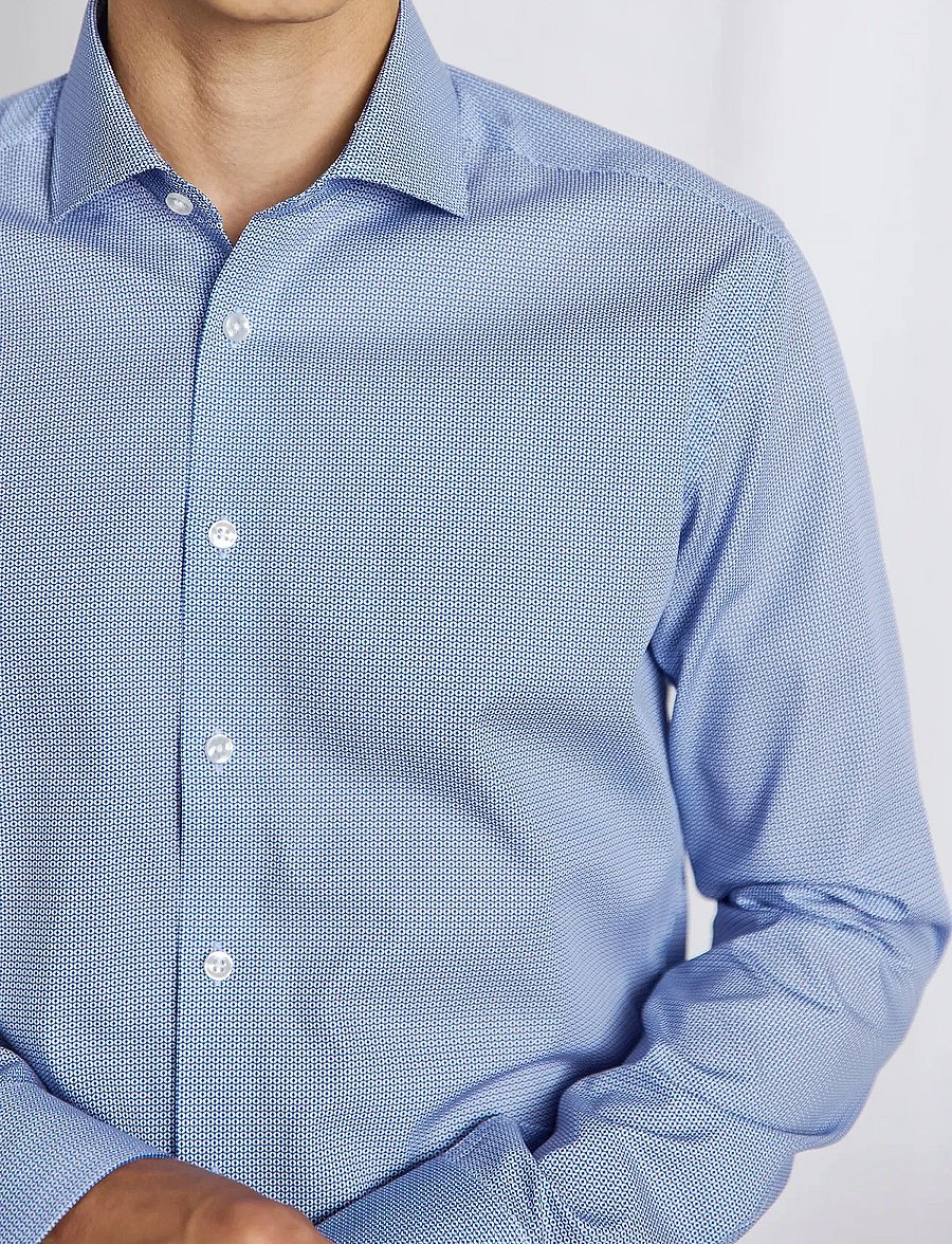 Bruun & Stengade - BS Wheeler Slim Fit Shirt - blue - 4