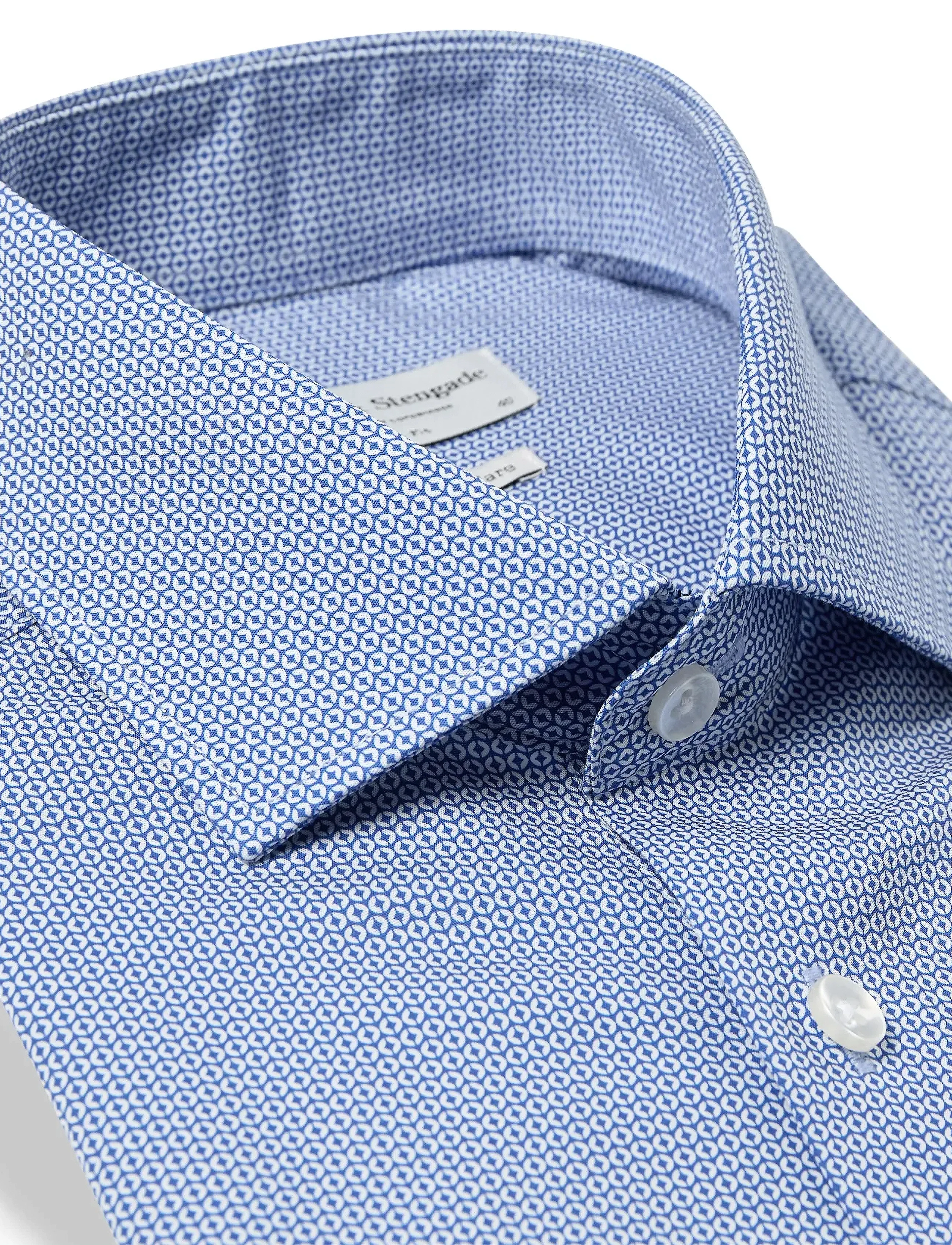 Bruun & Stengade - BS Wheeler Slim Fit Shirt - blue - 5