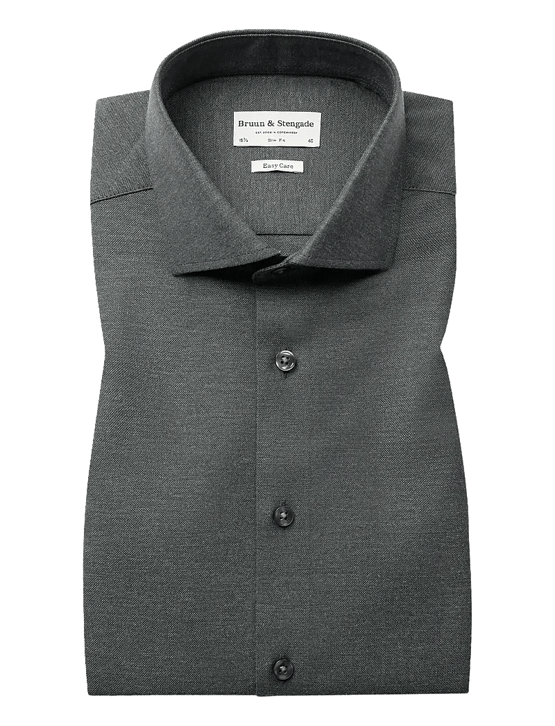 Bruun & Stengade - BS Witt Slim Fit Shirt - formelle skjorter - dark green - 1