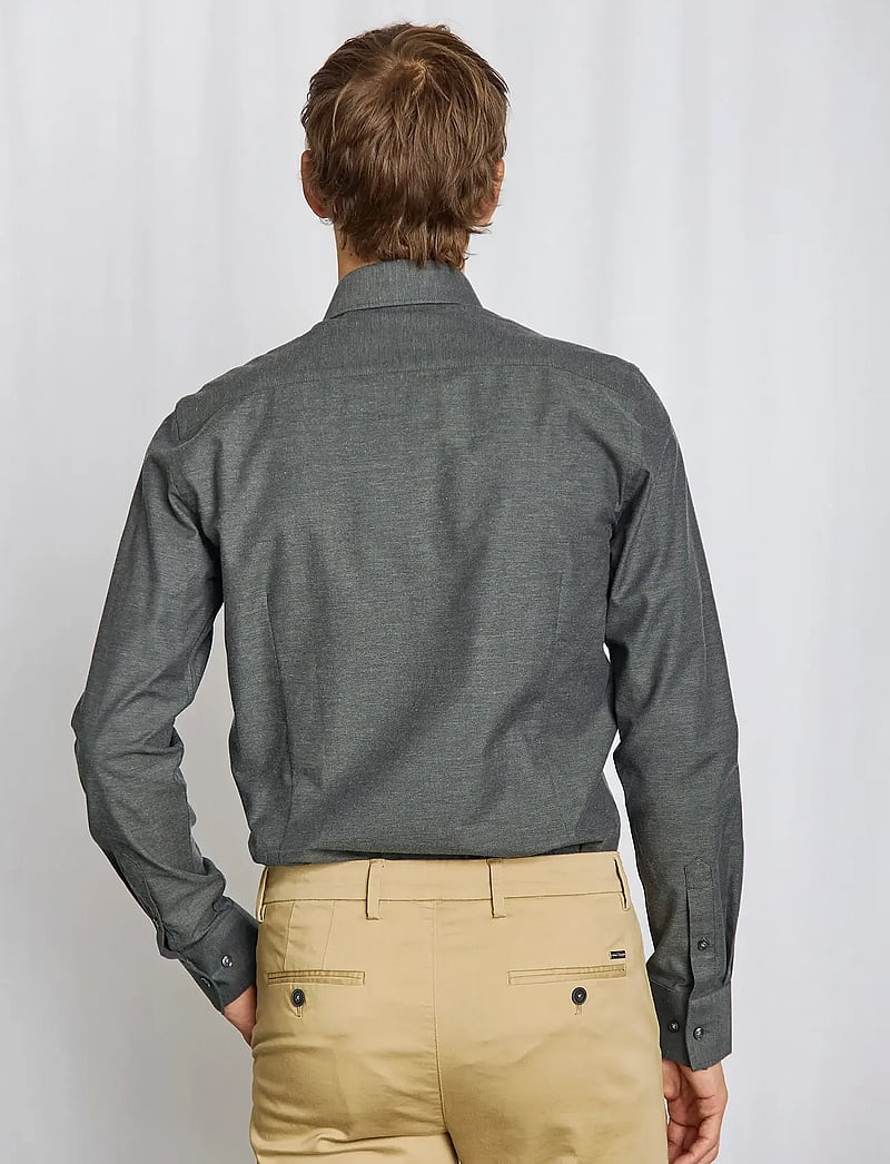 Bruun & Stengade - BS Witt Slim Fit Shirt - formelle skjorter - dark green - 3