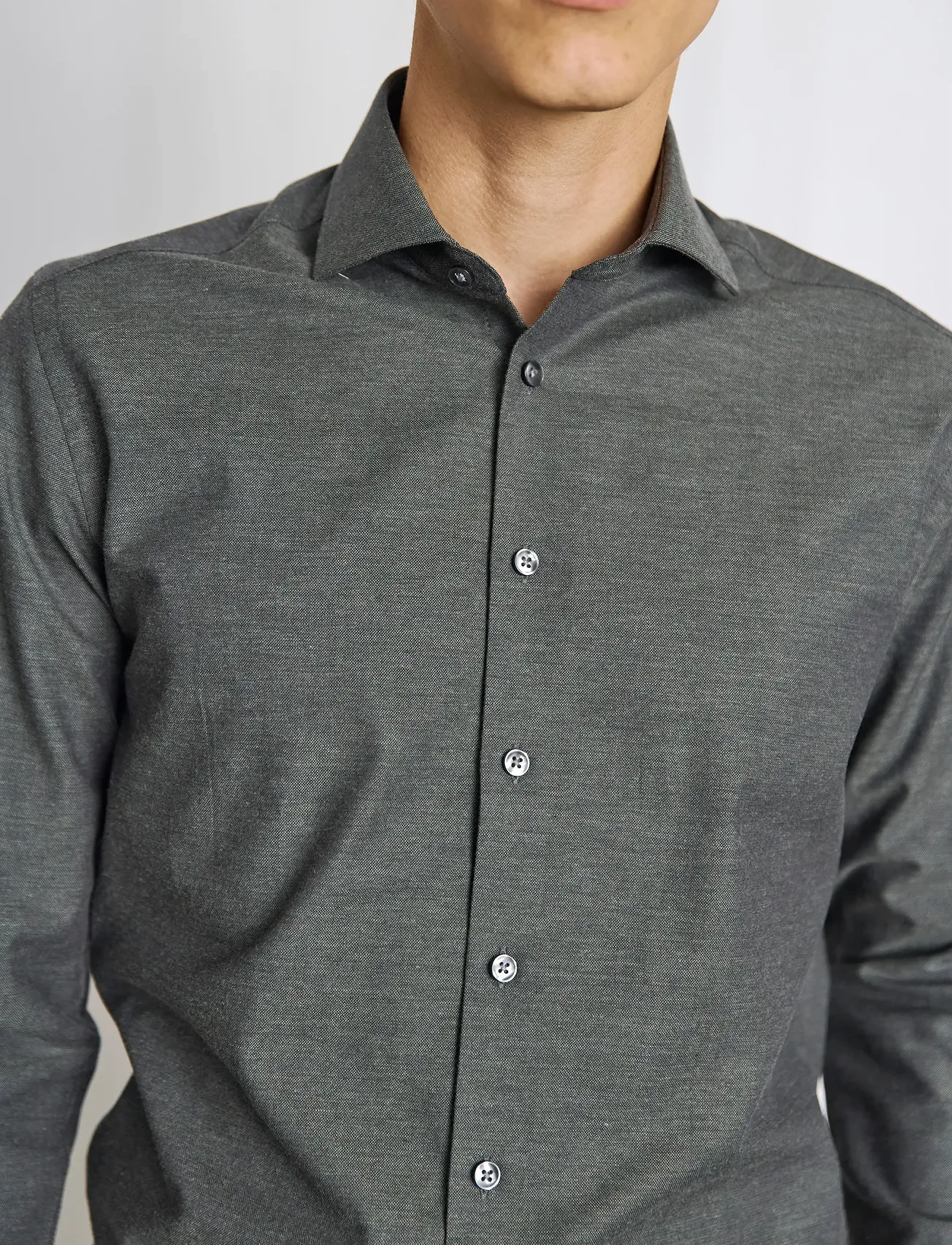 Bruun & Stengade - BS Witt Slim Fit Shirt - dark green - 4
