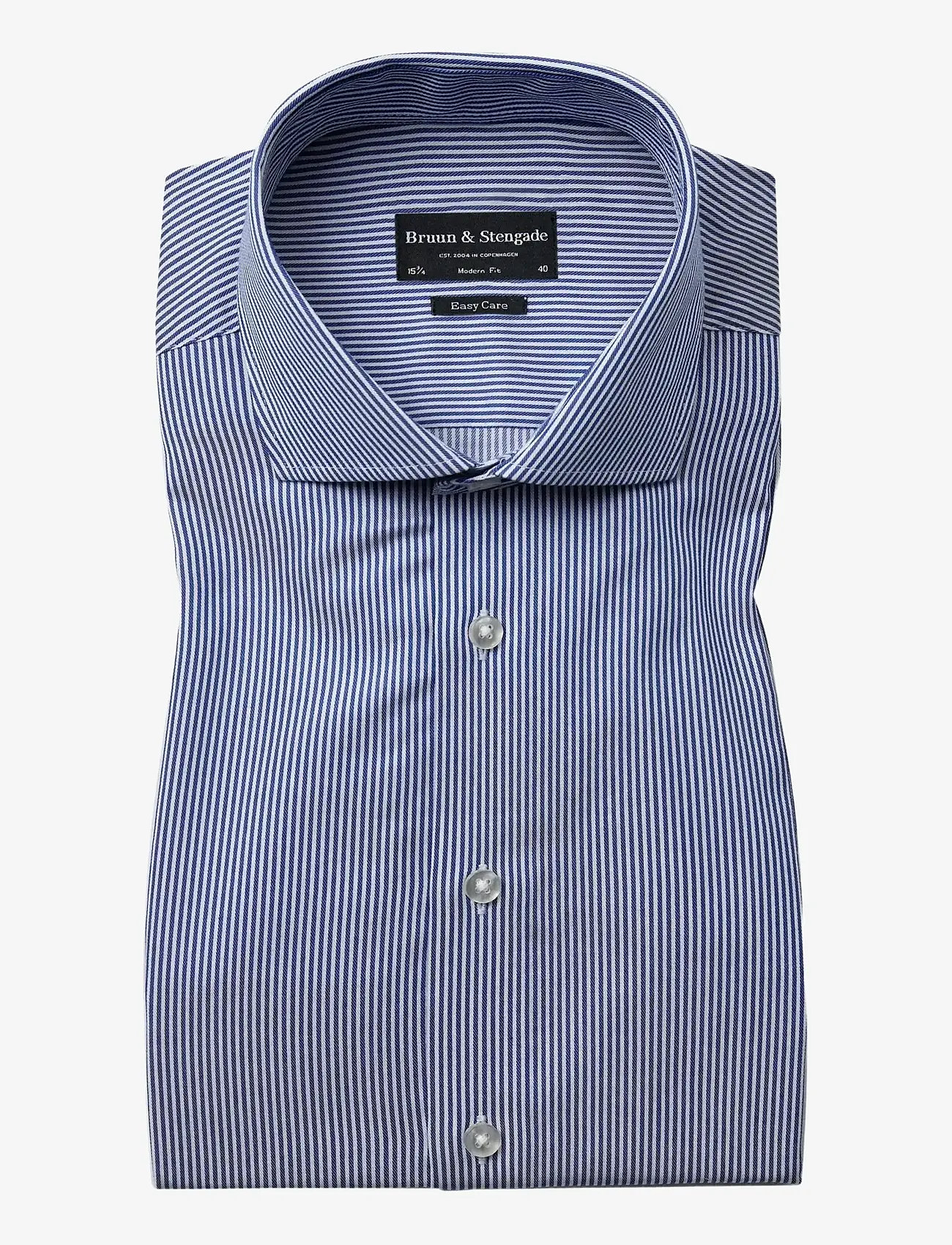 Bruun & Stengade - BS Yordan Modern Fit Shirt - dark blue/white - 1