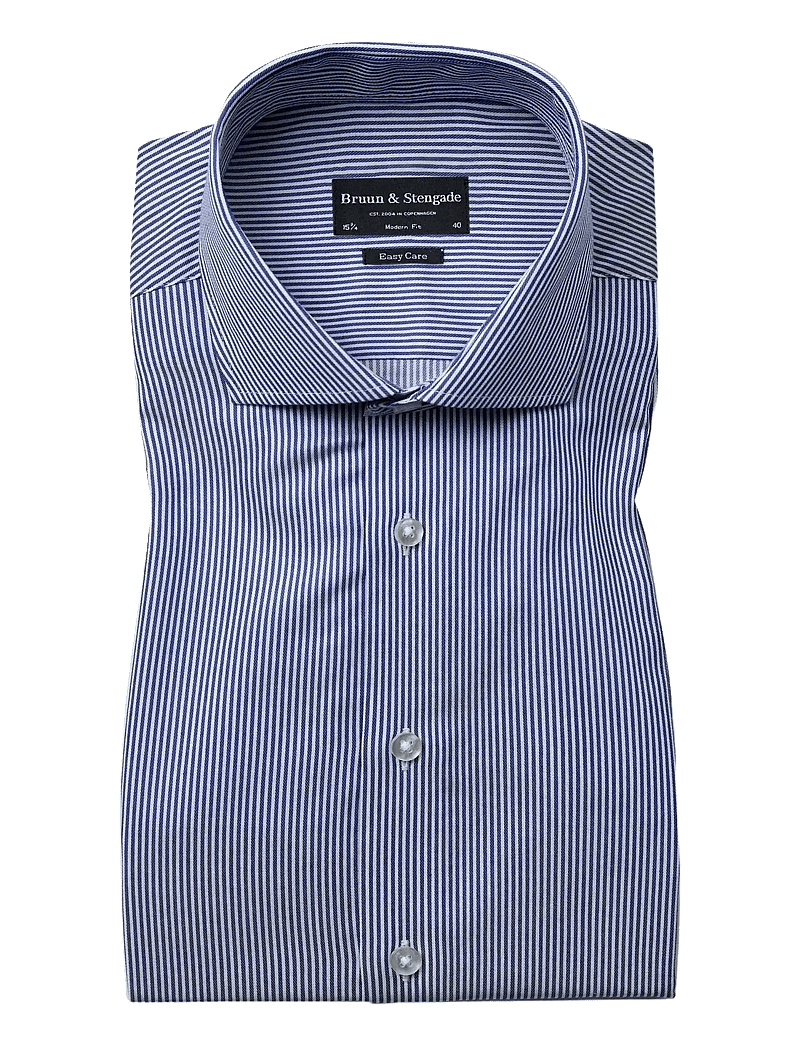 Bruun & Stengade - BS Yordan Modern Fit Shirt - dark blue/white - 1
