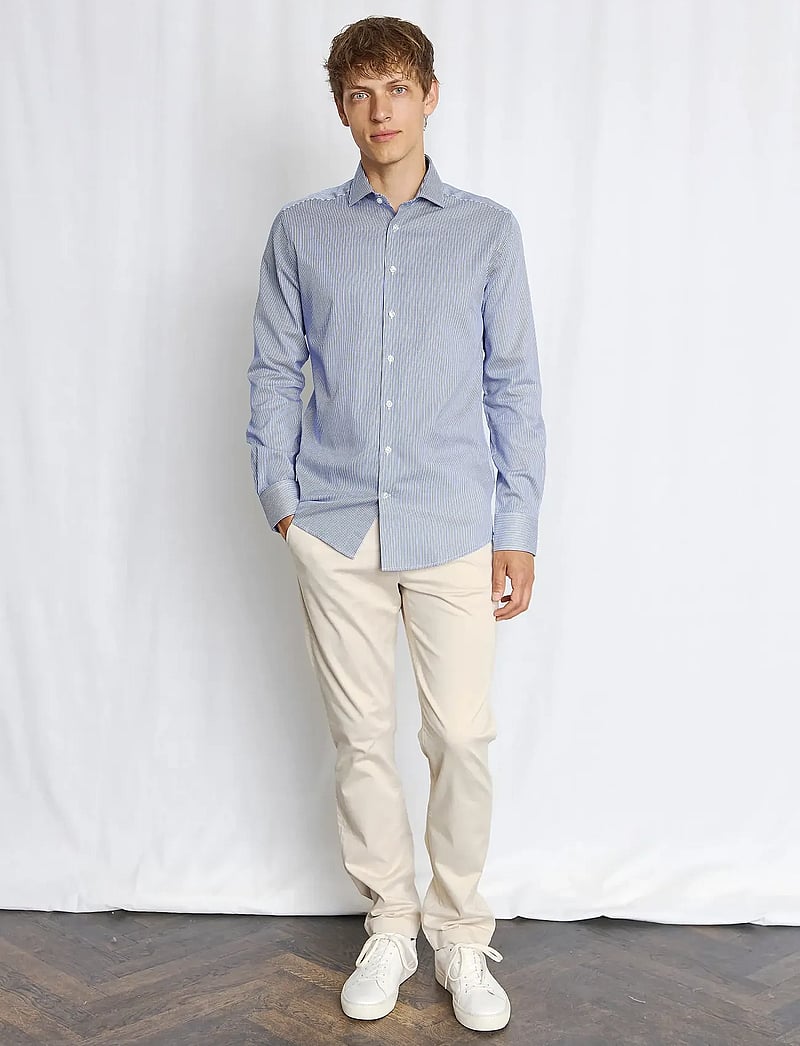 Bruun & Stengade - BS Yordan Modern Fit Shirt - dark blue/white - 0