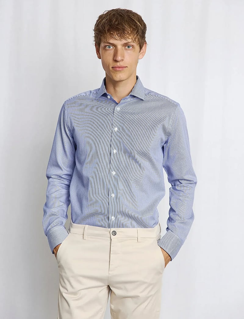 Bruun & Stengade - BS Yordan Modern Fit Shirt - dark blue/white - 2