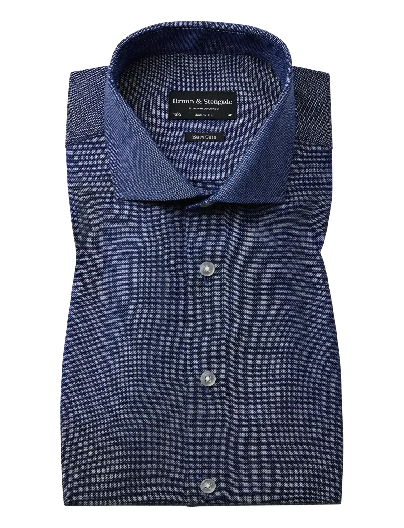 BRUUN & STENGADE Bs Adolis Modern Fit Shirt Blau - 39 - Herren