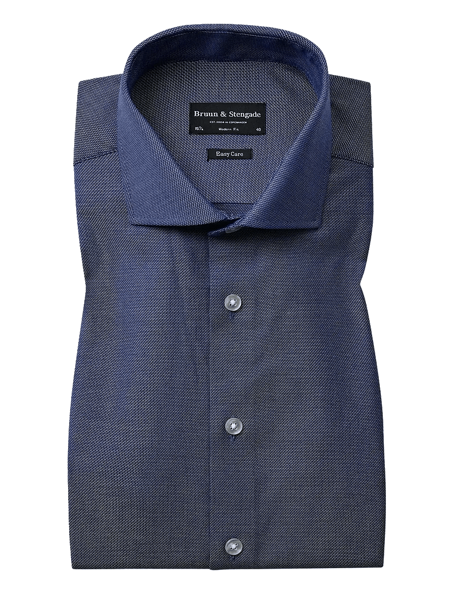 Bruun & Stengade - BS Adolis Modern Fit Shirt - blue - 1