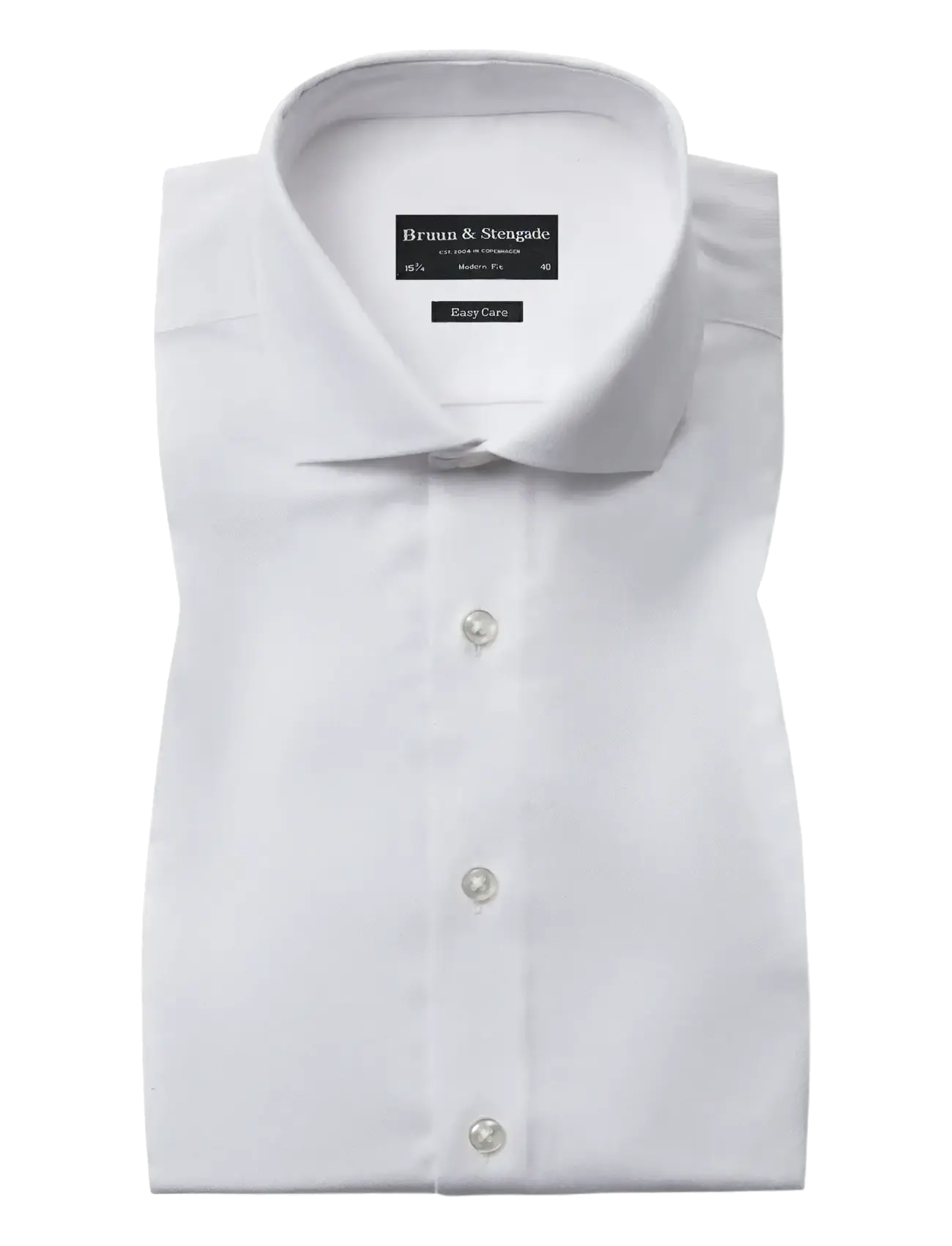 BRUUN & STENGADE Bs Josh Modern Fit Shirt Weiß - 38 - Herren
