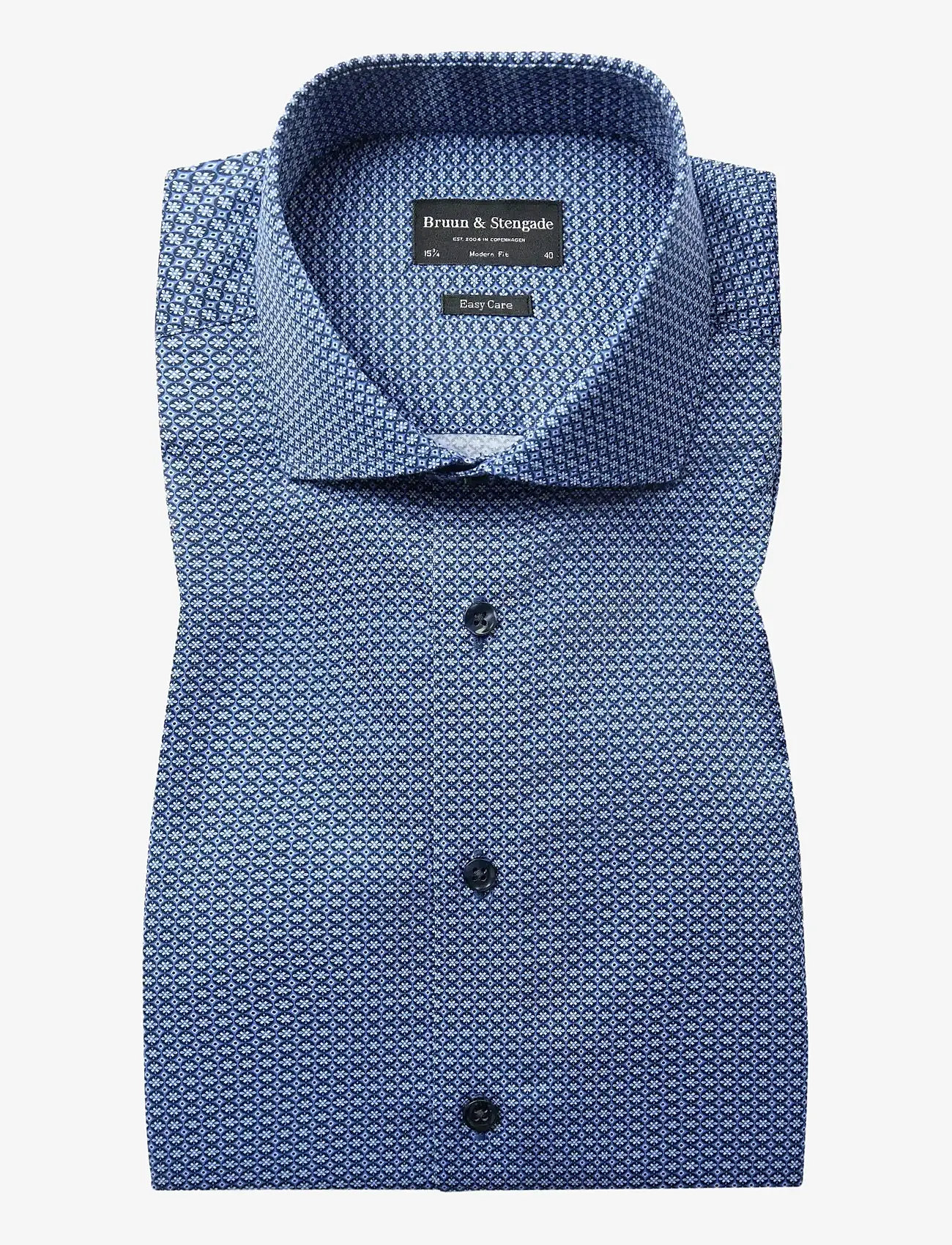 Bruun & Stengade - BS Madsen Modern Fit Shirt - koszule wizytowe - blue - 1