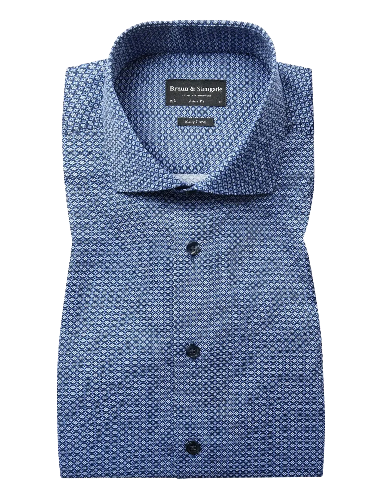 Bruun & Stengade - BS Madsen Modern Fit Shirt - blue - 1